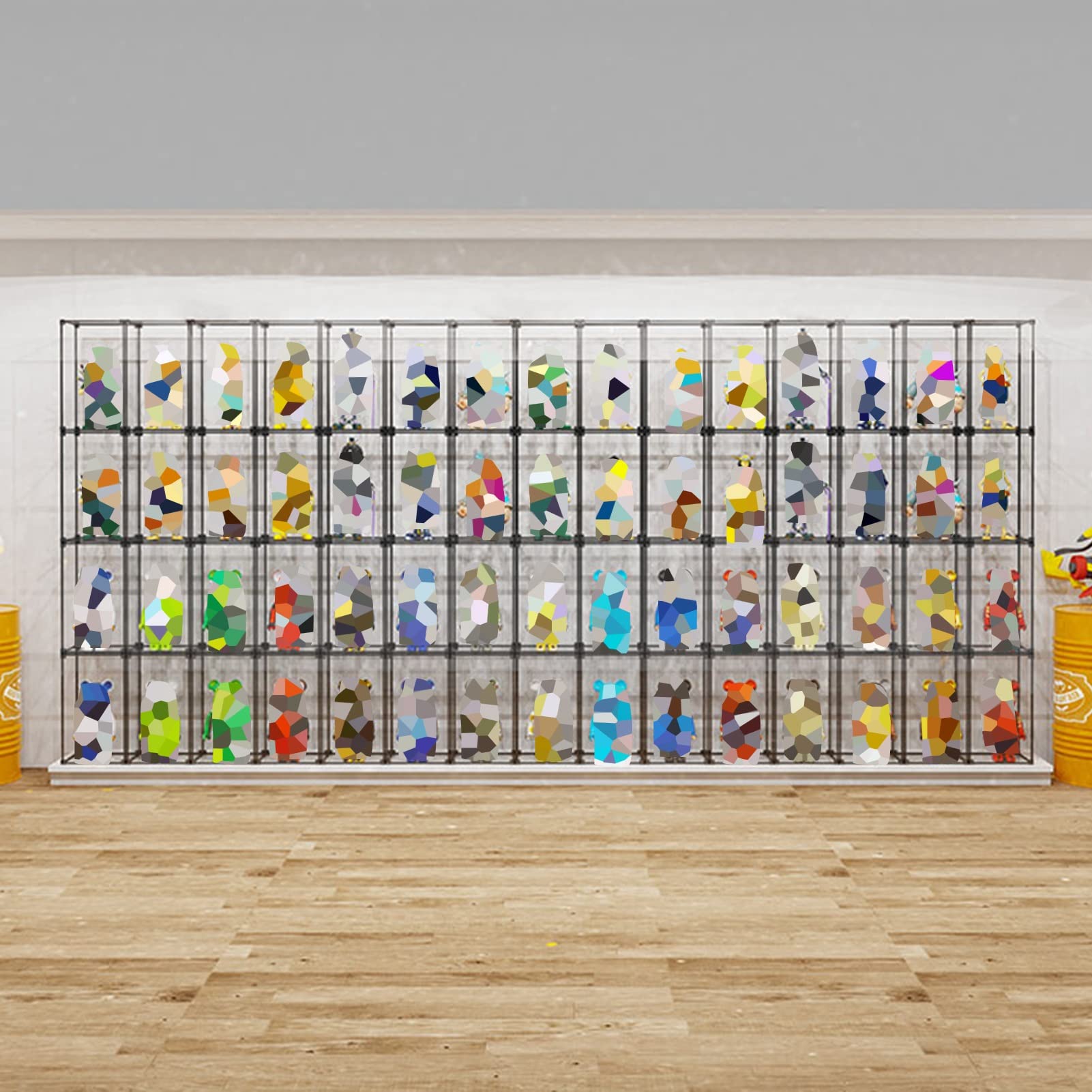 Clear Acrylic Display Case for Collectibles - Stackable Dustproof Protection Showcase for Figures, Toys & Models - Perfect for Countertop Display, Retail Stores, and Home Decor Organization