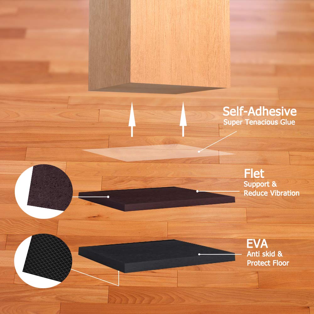 Yelanon Non Slip Furniture Pads - 8pcs 6