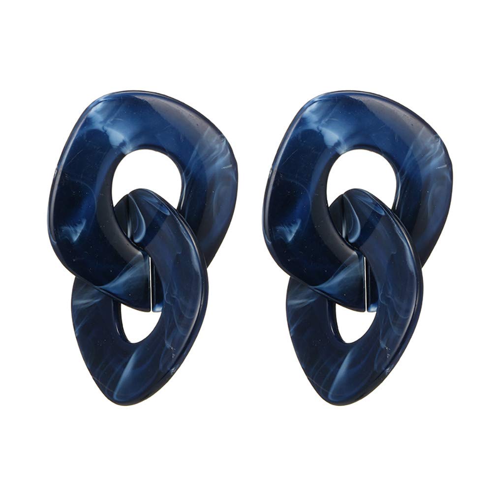 Trendy Spring Personality Word Earrings for Women - Multi-Layer Geometric Alloy Hoop Earrings | Large Statement Jewelry for Parties, Dating & Everyday Wear