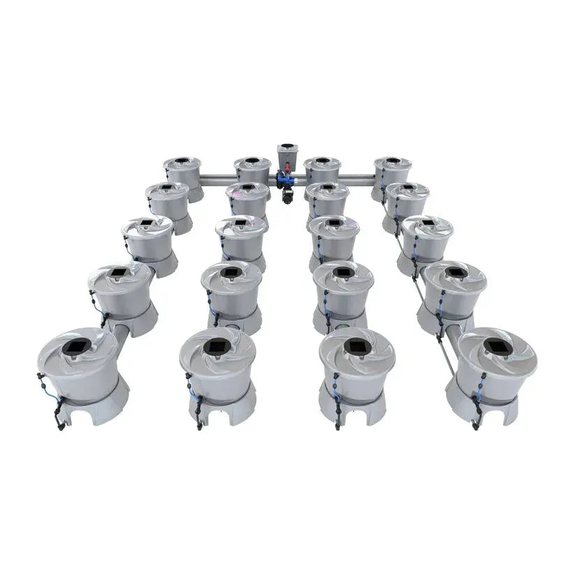 Alien Hydroponics V System Deep Water Culture (DWC) Hydroponic Growing System - 20 Pot Indoor Garden Kit for Vegetables, Herbs & Plants | Perfect for Home, Greenhouse & Urban Farming