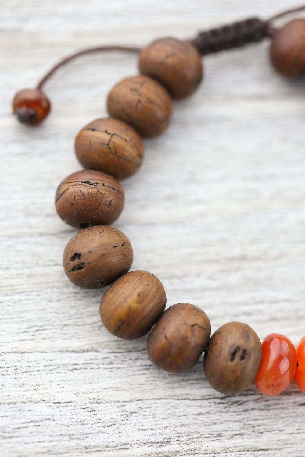 Blood Moon Bodhi Seed & Carnelian Wrist Mala Bracelet - Meditation, Yoga & Spiritual Healing Beads for Mindfulness & Stress Relief