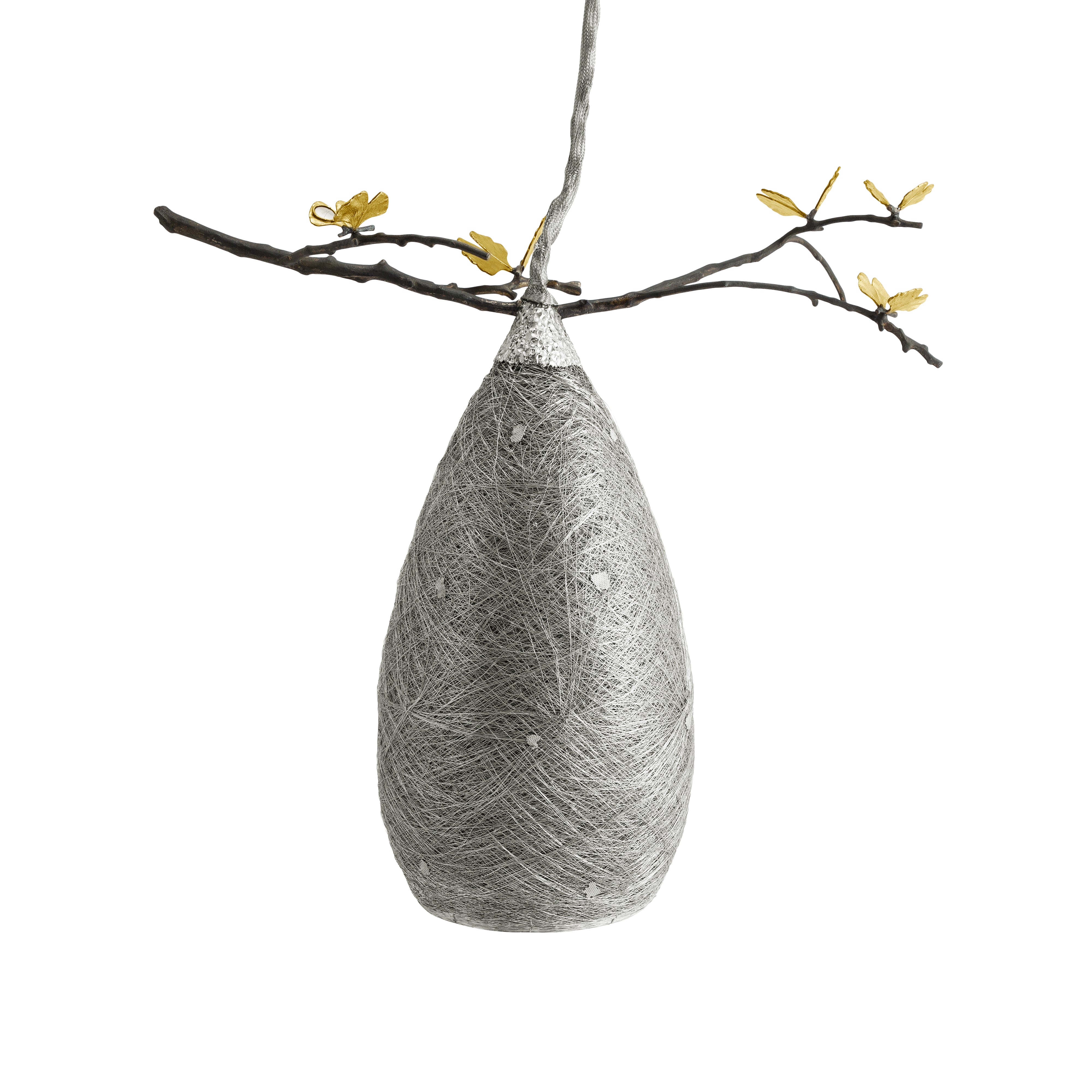 Modern Cocoon Pendant Light - Handwoven Rattan Hanging Lamp for Dining Room, Bedroom, or Living Room - Boho Chic Home Decor with Warm Ambient Lighting