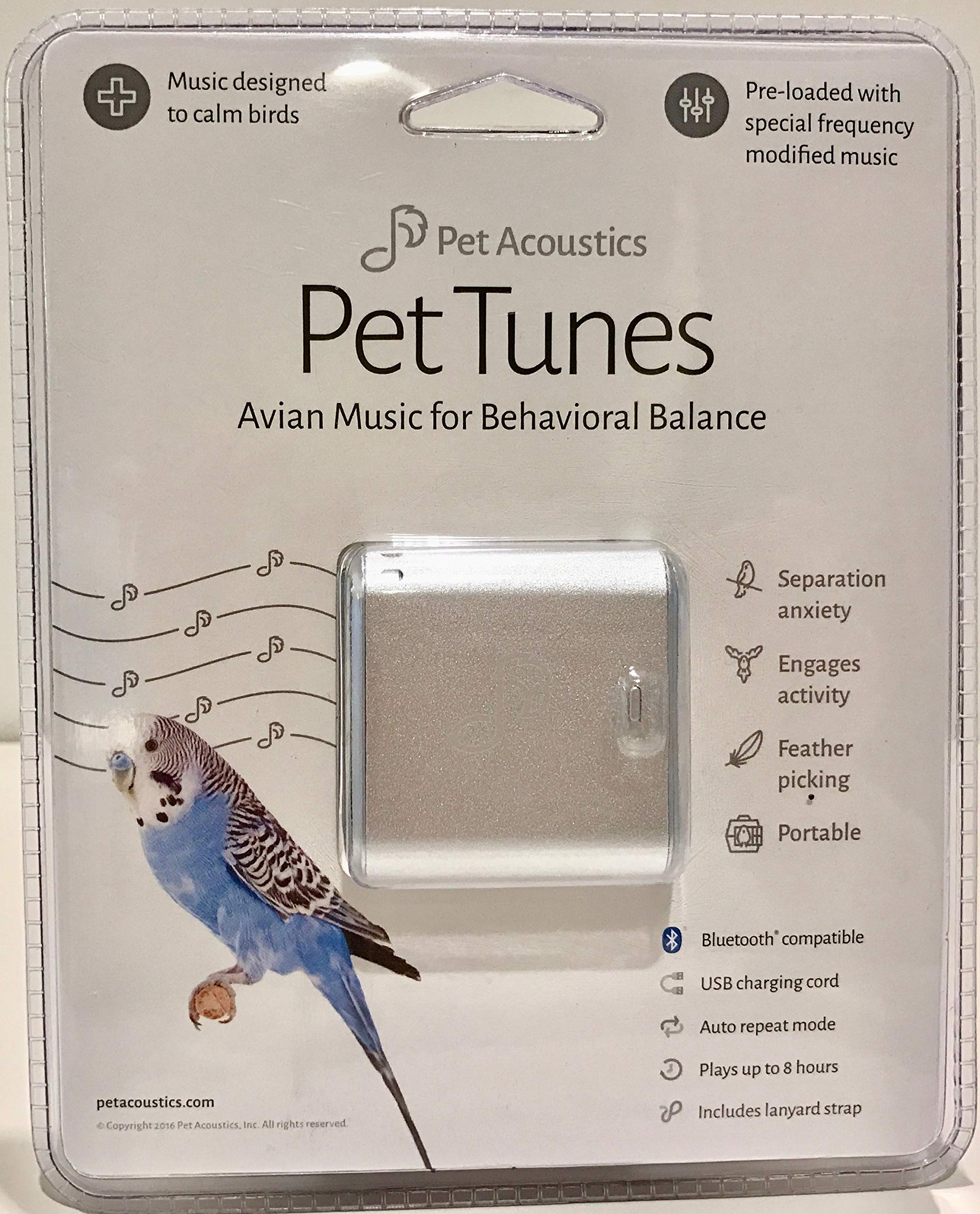 Pet Tunes Bluetooth Speaker with Preloaded Calming Music for Dogs & Cats - Reduce Anxiety & Stress During Vet Visits, Separation, Storms or Fireworks
