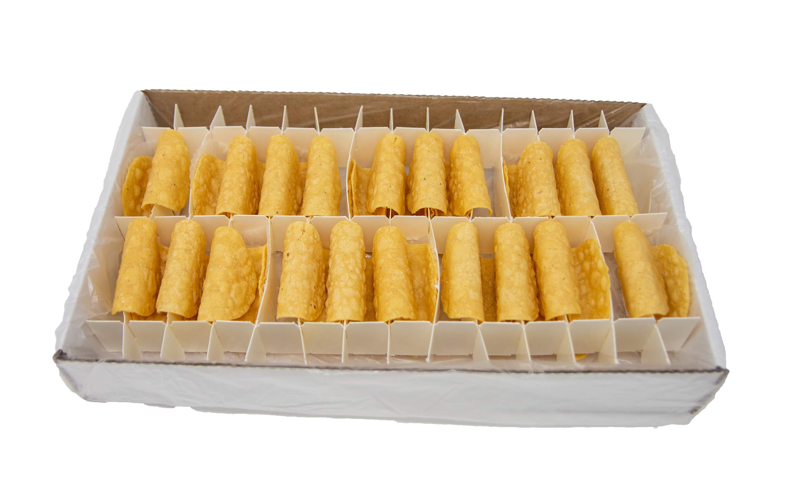 Bulk Gourmet White Corn Taco Shells Mini (150 Count) - Premium Restaurant Quality for DIY Weddings, Parties, Catering & Corporate Events - Perfect for Taco Bars, Buffets and Mexican-Themed Celebrations