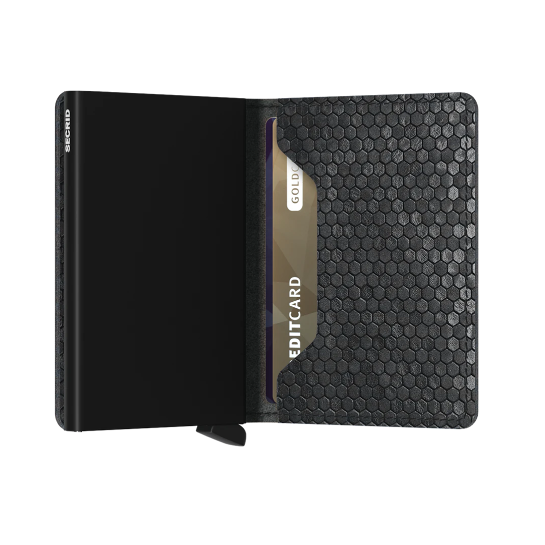 SECRID Slimwallet Hexagon - RFID Blocking Minimalist Wallet for Men & Women | Compact & Durable Card Holder for Travel, Business & Everyday Use