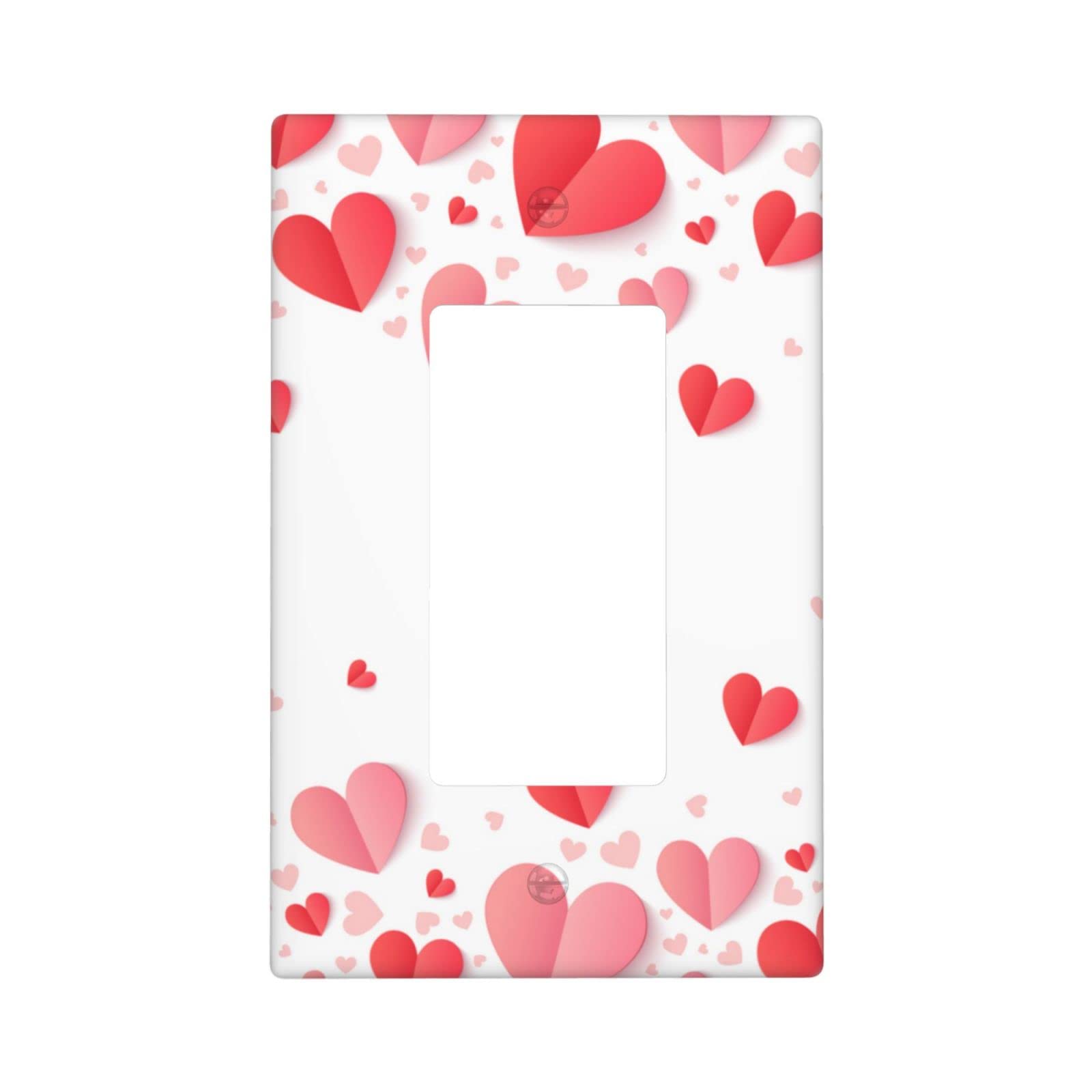 Vintage Love Light Switch Cover - Decorative Folded Heart Wall Plate Outlet Cover for Home Decor | Perfect for Bedroom, Living Room & Nursery Wall Art