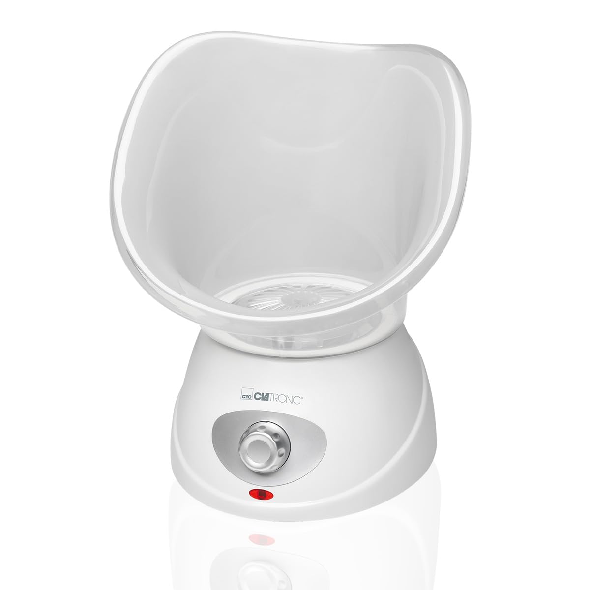 Clatronic® 2-in-1 Facial Steamer & Inhaler with Aroma Attachment | Professional Face Steamer for Skin Care & Nasal Inhalation | 3 Adjustable Steam Levels | Model GS 3656 | Perfect for Home Spa, Acne Treatment & Cold Relief