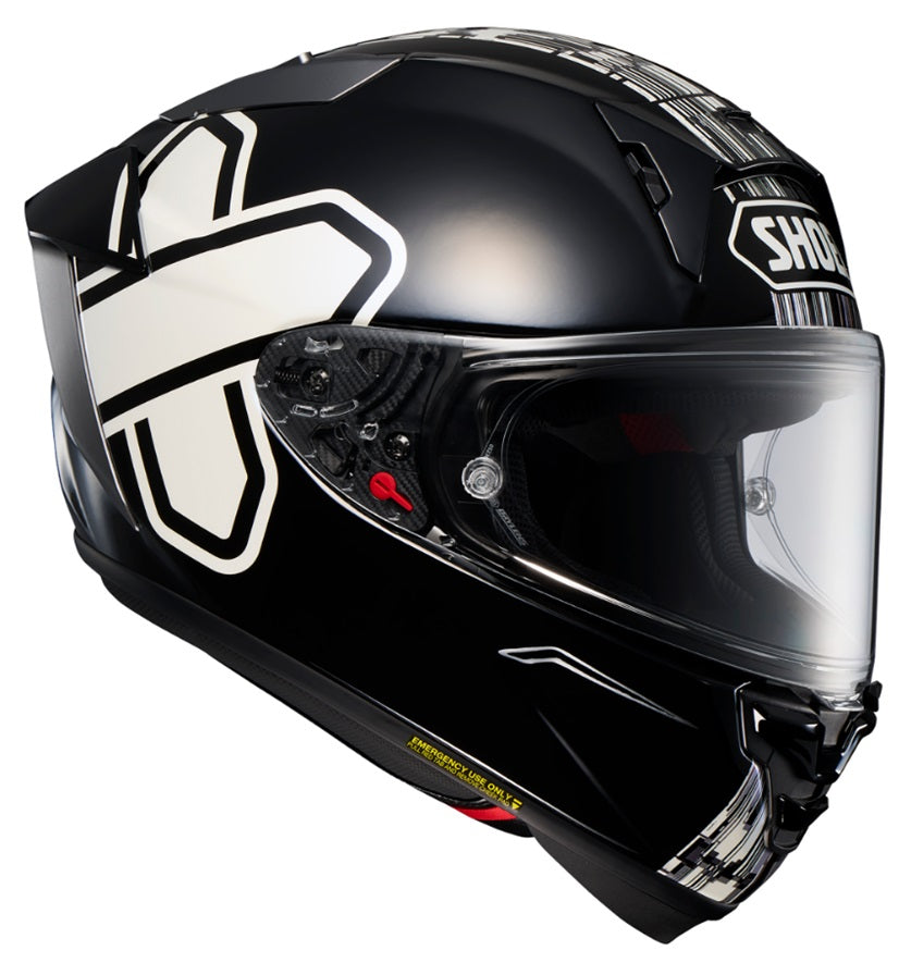 Shoei X Fifteen Cross Logo Motorcycle Helmet - Lightweight, DOT Approved for Safety - Perfect for Street Riding, Racing & Urban Commuting
