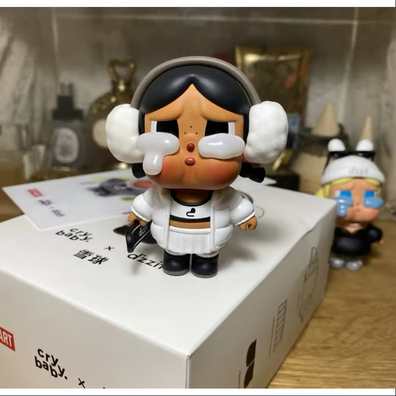 Crybaby x Dzzit Snowball Art Toy Figurine - Limited Edition 2022 Collectible - Perfect for Home Decor, Gift Giving & Anime Collections