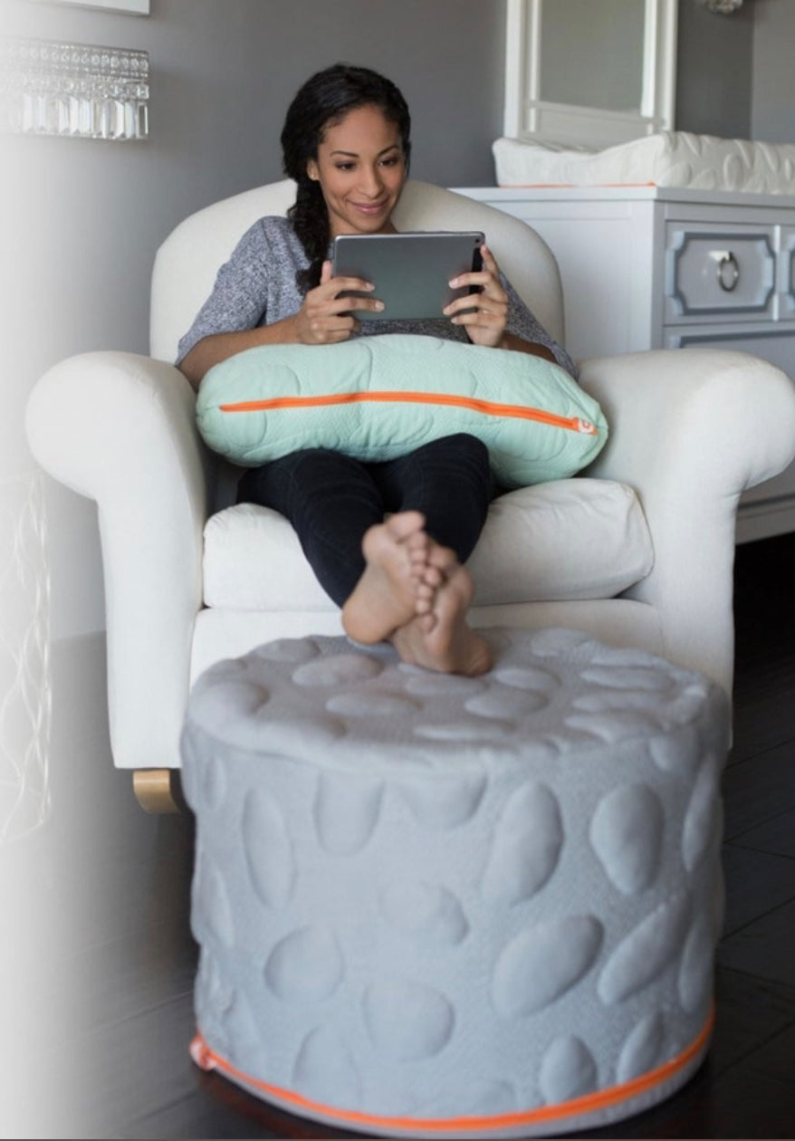 Pebble Pouf Floor Cushion - Pacific Blue | Comfortable Seating for Living Room, Bedroom & Outdoor Use