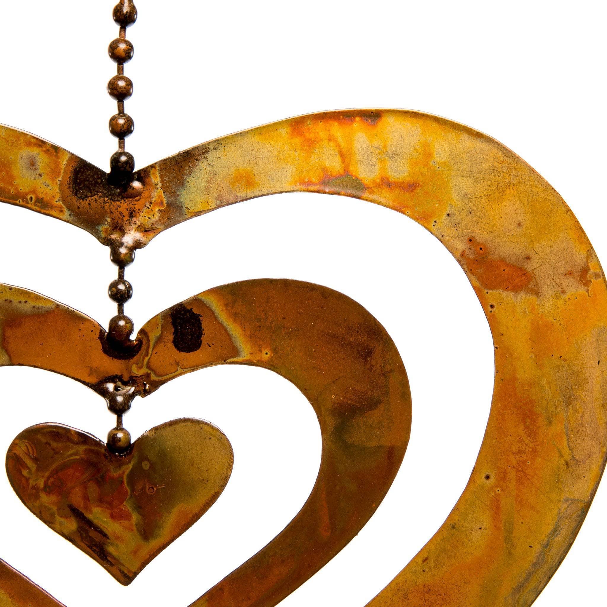 Triple Spinning Heart Ornament - Elegant Hanging Decor for Christmas Tree, Home, and Party | Perfect Gift for Valentine's Day, Weddings & Anniversaries