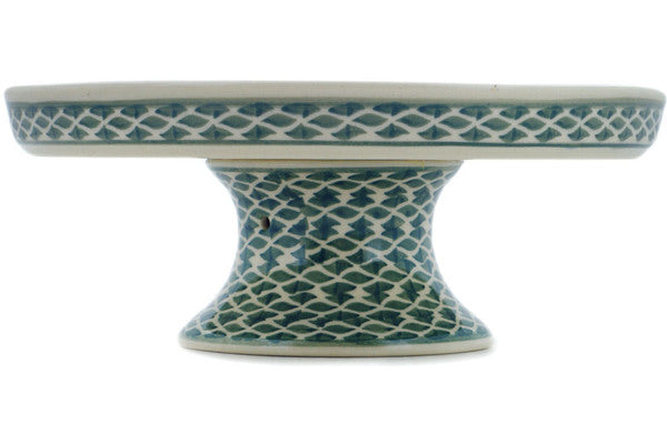 10-Inch Lucky Blue Clover Cake Stand for Weddings, Birthdays & Dessert Displays - Elegant Tiered Serving Platter for Parties & Special Occasions