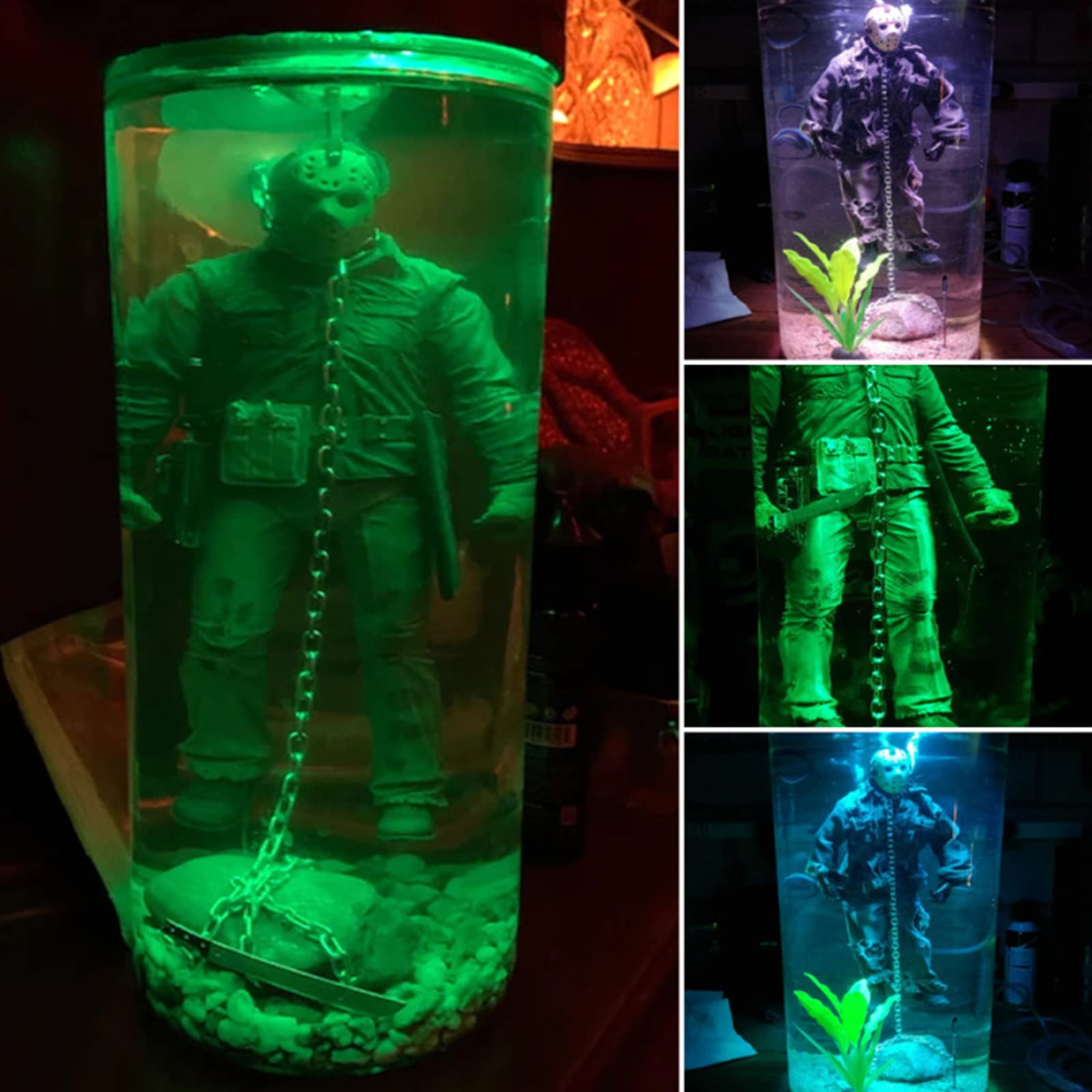 BENODIC 2022 New Jason Voorhees Horror Movie Night Light - Scary Water Lamp for Halloween Decor, Horror Film Collector's Item - Perfect for Horror Themed Rooms, Movie Nights & Halloween Parties (1Pcs)
