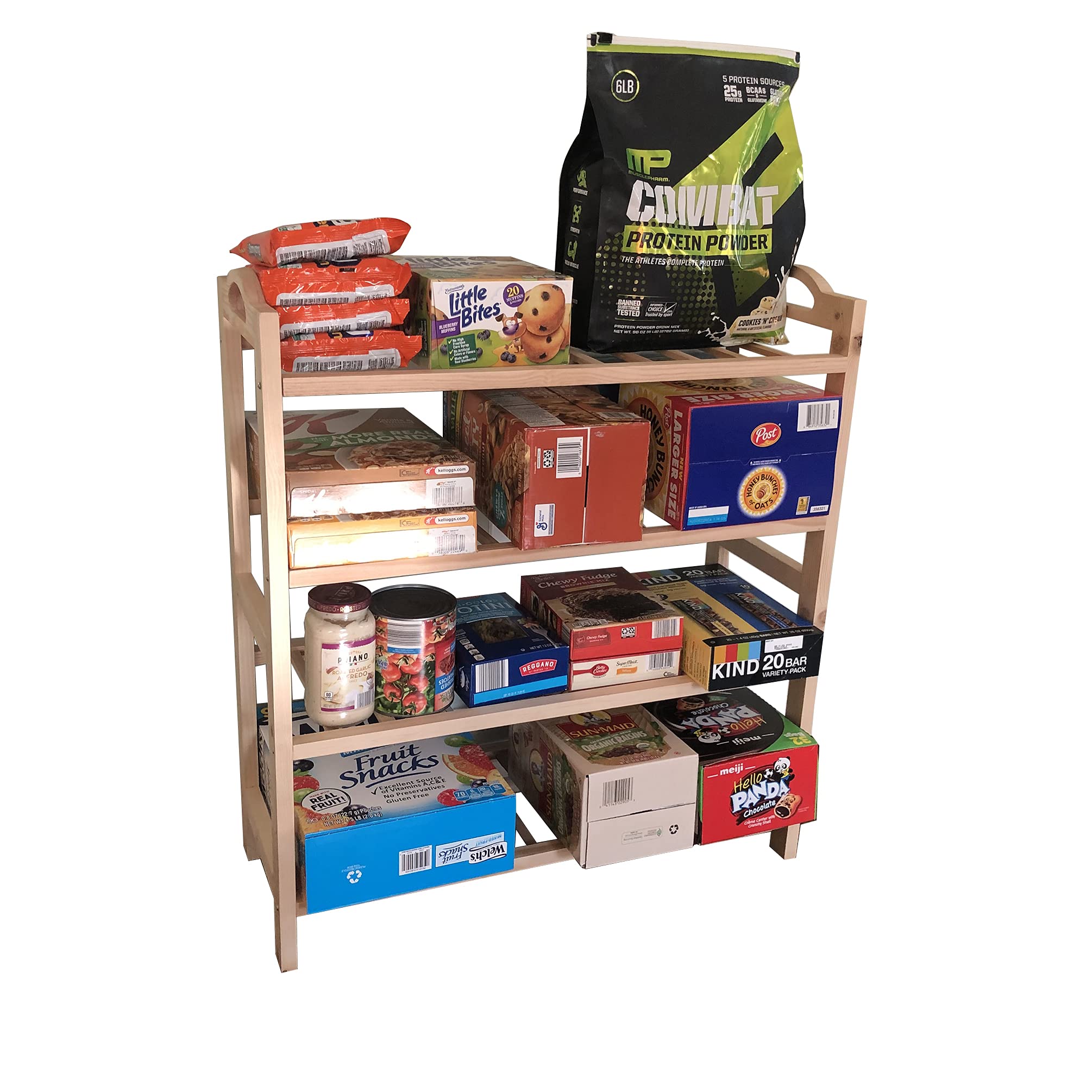 FixtureDisplays® 4-Tier Wooden Shoe Rack & Book Cart - Multi-Purpose Storage Organizer for Shoes, Plants, Books | Perfect for Closet, Living Room, Bedroom & Office Organization
