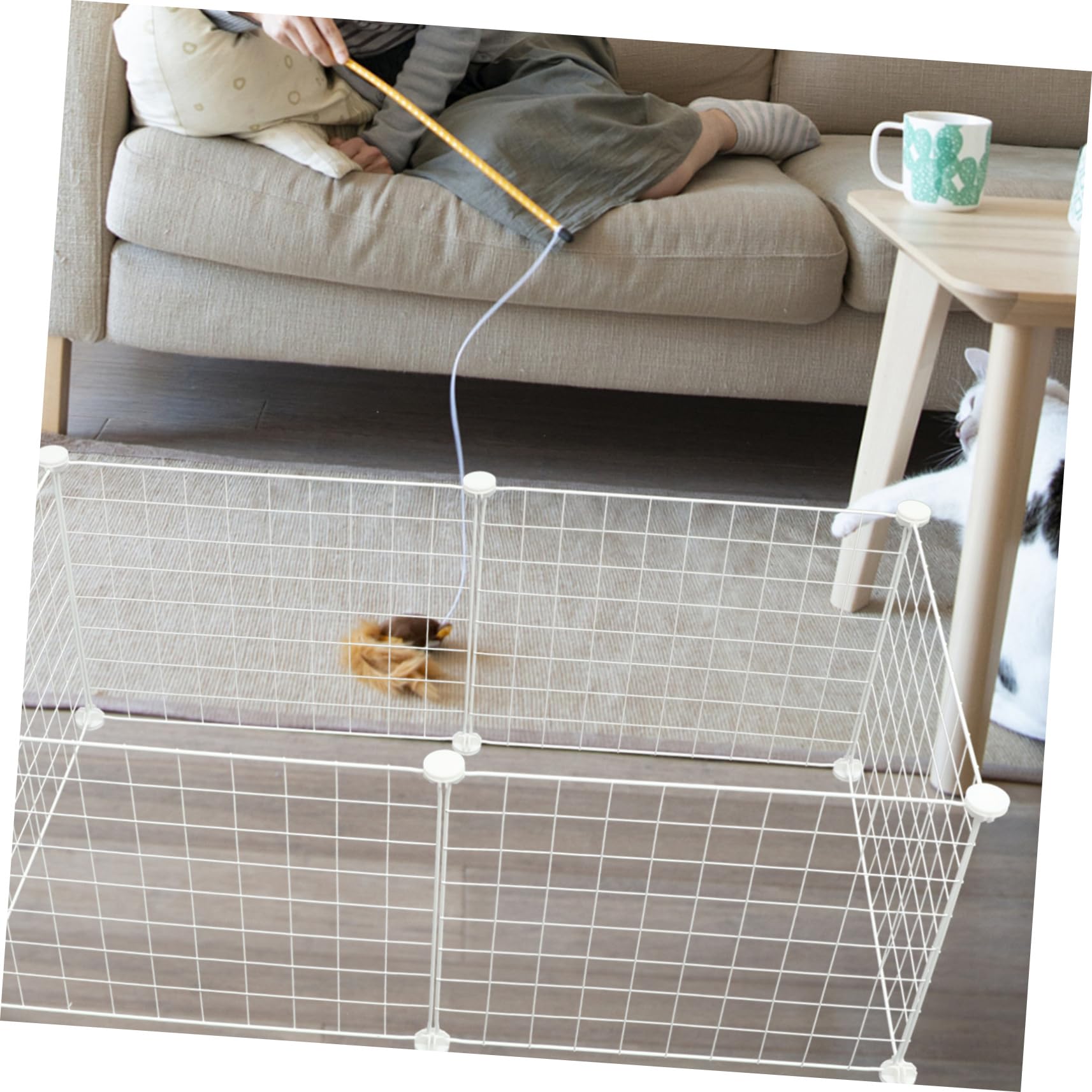 Balacoo DIY Metal Pet Cage - Breathable Dog Kennel & Cat Playpen for Home Decor & Play