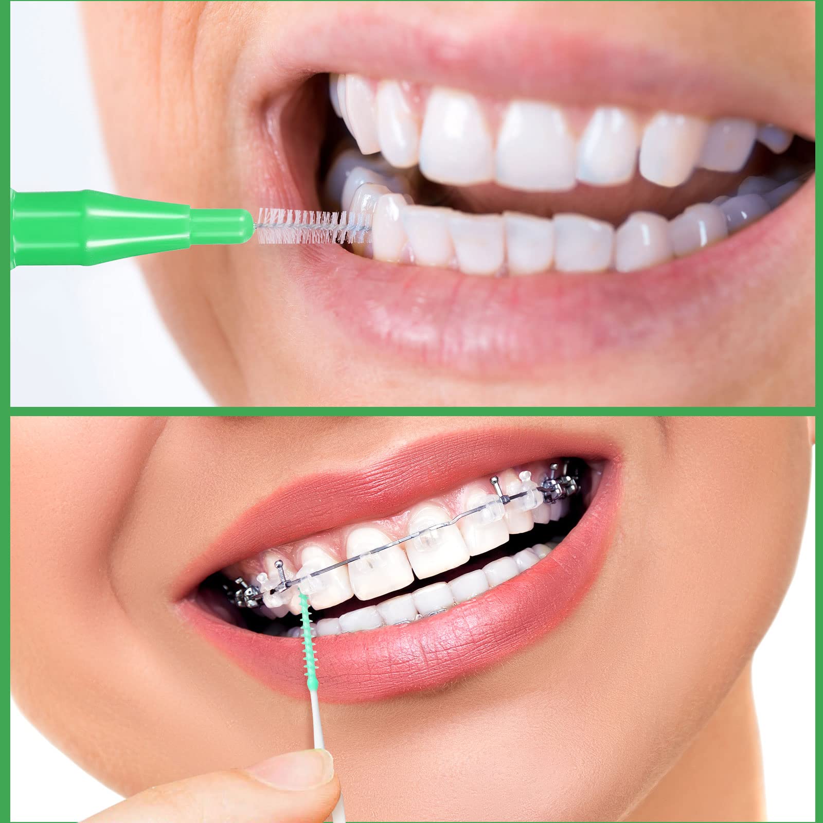 Patelai 350pc Interdental Brushes - Soft Dental Floss Picks for Teeth Cleaning (Cute Colors) - Perfect for Travel & Daily Oral Care