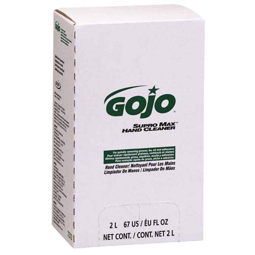 GOJO Industries 315-7272-04 SUPRO MAX Heavy Duty Hand Cleaner Refill, PRO TDX Formula - 2000 mL (Pack of 4) - Ideal for Mechanics, Auto Shops & Industrial Use