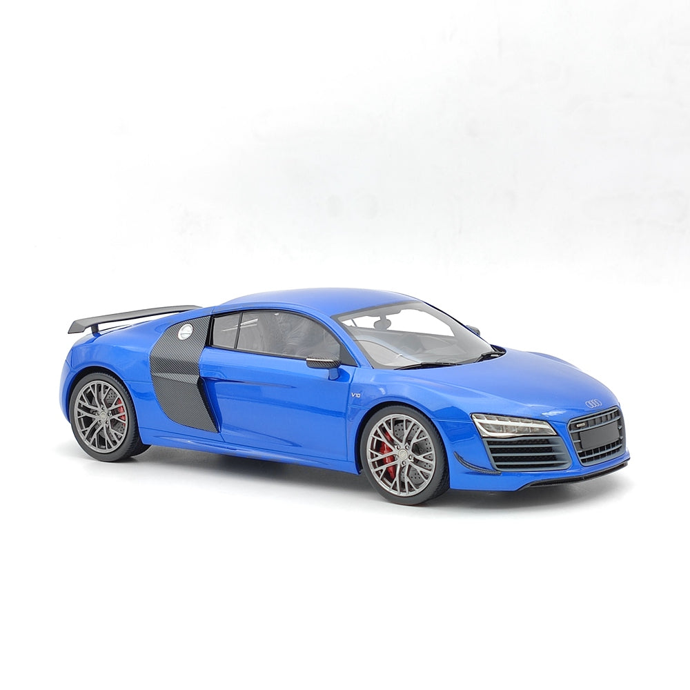 1/18 Scale Audi R8 LMX 2014 Limited Edition Blue Resin Model Car - DNA Collectibles DNA000031 - Perfect for Car Enthusiasts, Collectors & Home/Office Display