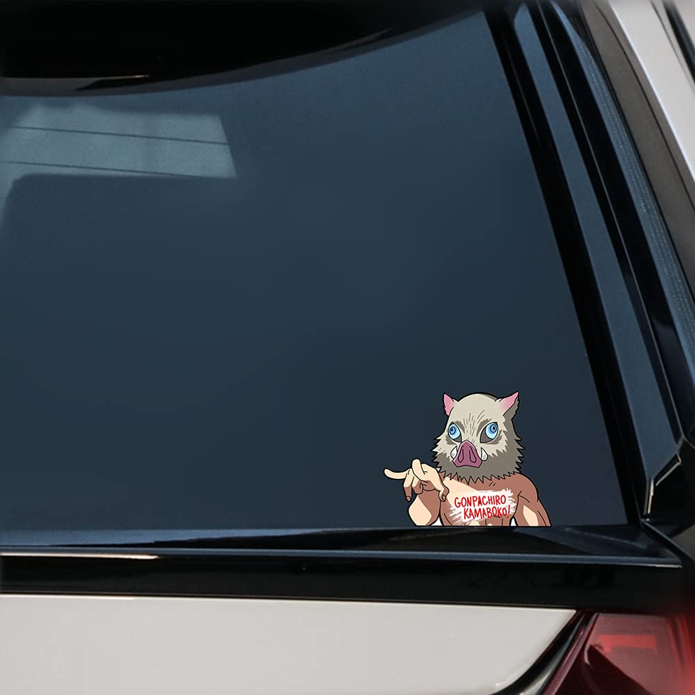 Anime Car Stickers - Waterproof Vinyl Decals for Windows, Bumper, Laptop - Car Accessories for Anime Fans - Perfect for Personalizing Vehicles, Laptops, and Tech Gear