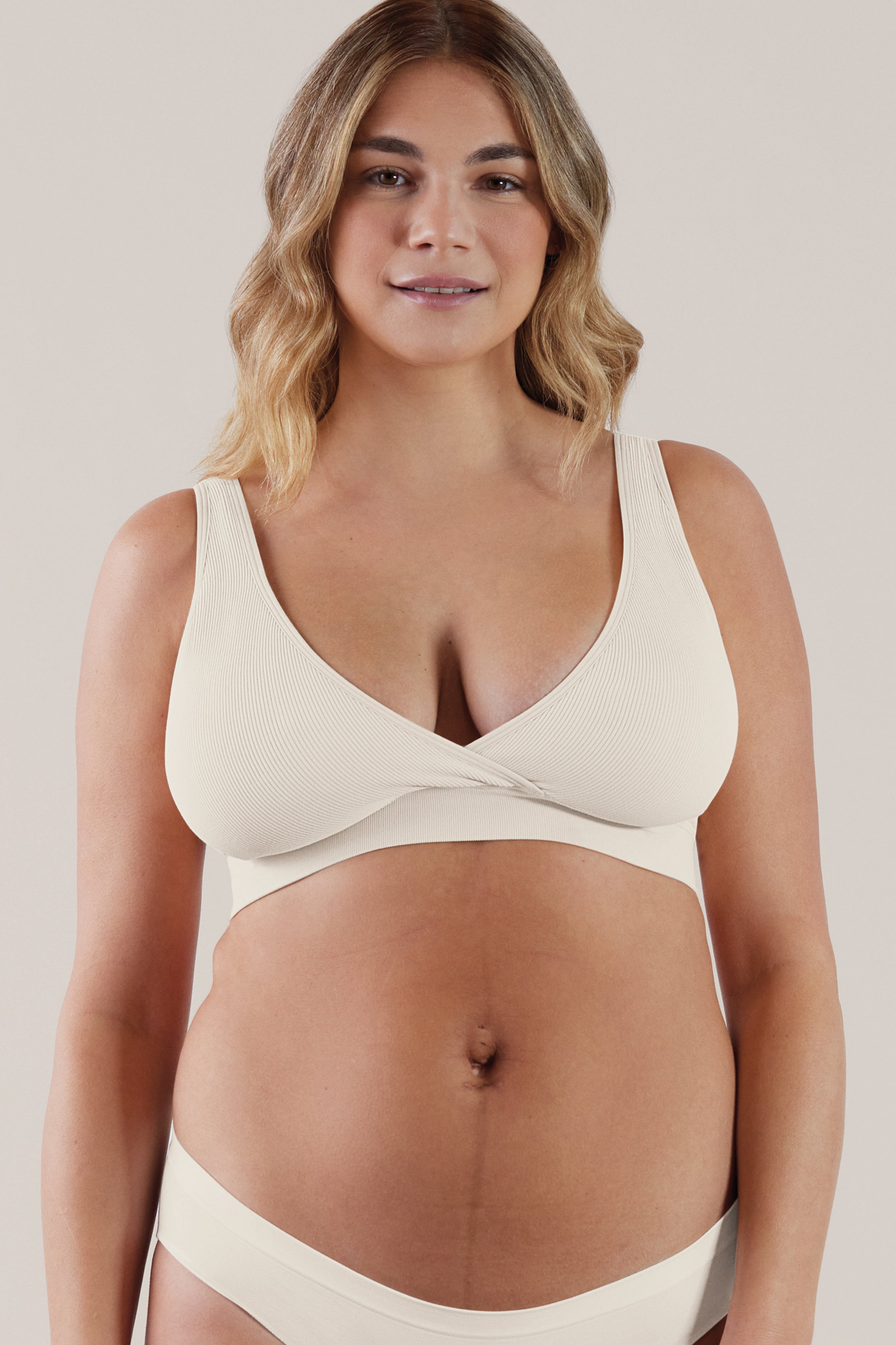 Bravado Designs Restore Nursing Bra - Beige | Comfortable & Supportive Maternity Bra for Breastfeeding Moms | Perfect for Daytime Wear & Night Nursing