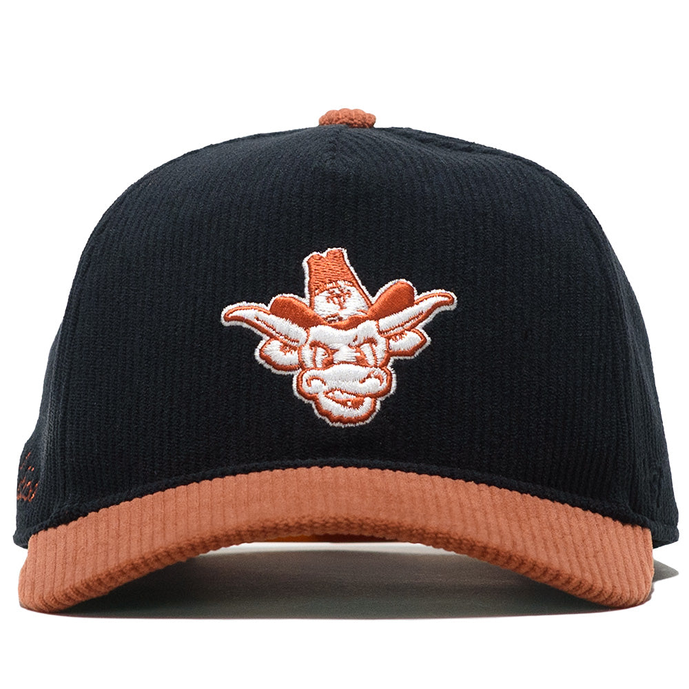 Texas Longhorns Snapback Hat by '47 - Black/Burnt Orange Adjustable Baseball Cap for Men & Women | Perfect for Game Day, Tailgating & Casual Wear
