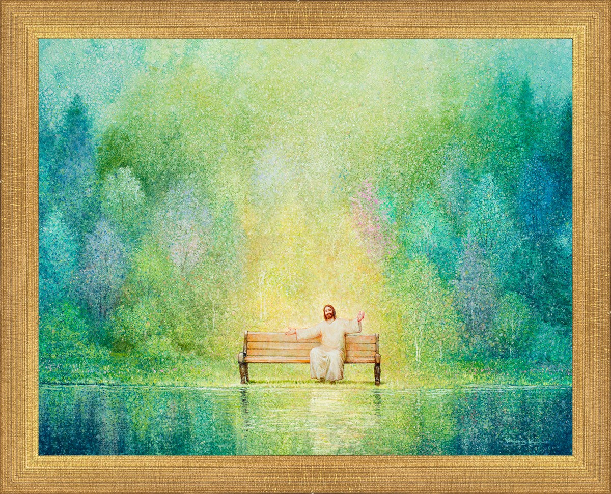 Come Unto Me and I Will Give You Rest - Inspirational Christian Wall Art for Home Decor & Church - Perfect for Bedroom, Living Room & Office