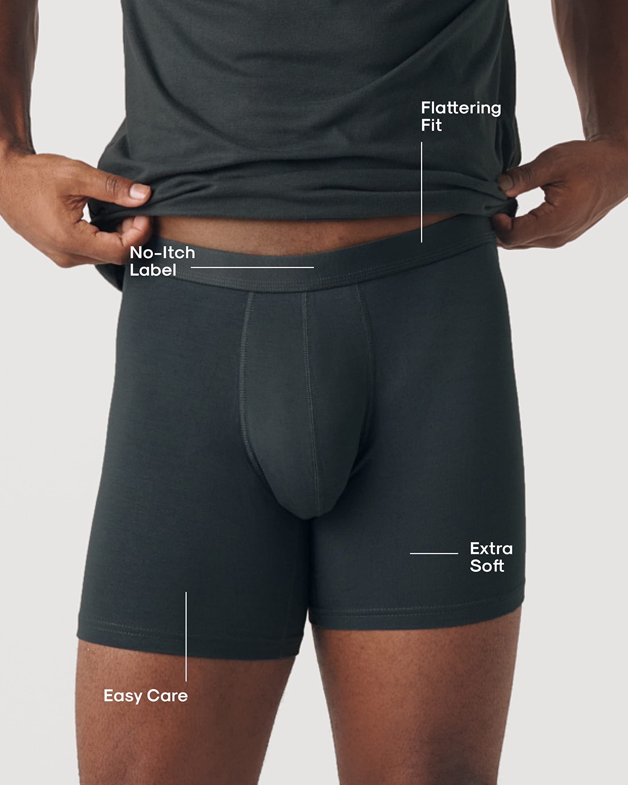True Classic Men's Underwear Boxer Briefs 3-Pack & Singles - Ultra Soft, Breathable Cotton Boxer Briefs for Men | Comfortable Daily Wear, Workout & Sleep Underwear