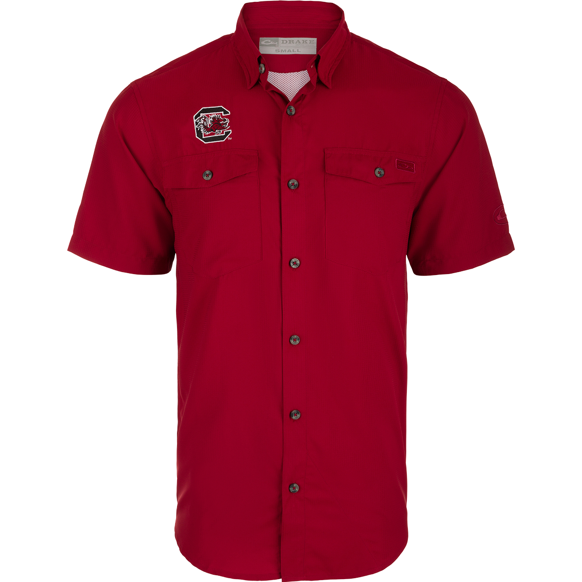 South Carolina Fraternity Dobby Solid Short Sleeve Shirt - Comfortable Cotton Casual Wear for College Parties & Greek Life Events
