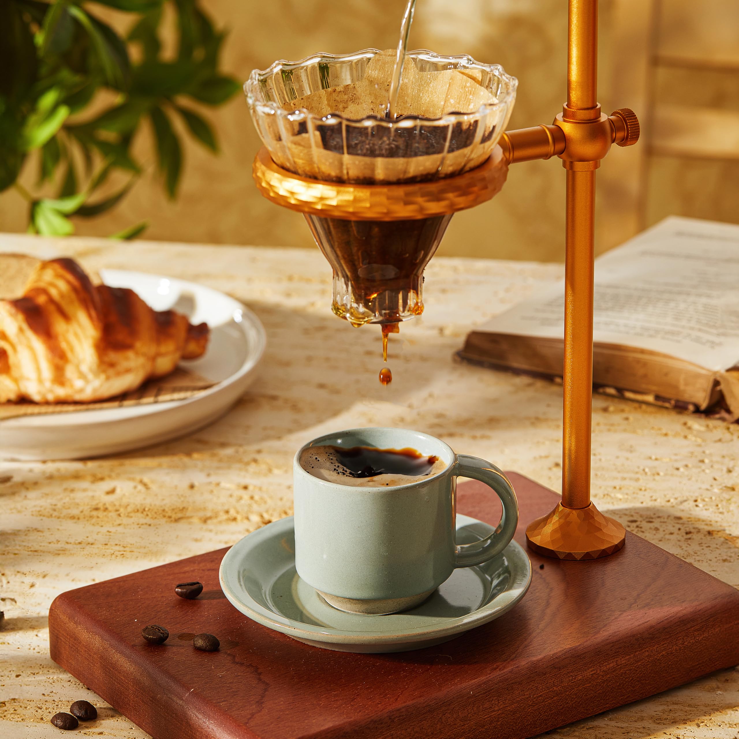 Premium 4-Pack Ceramic Espresso Cups Set - 3 oz Mini Demitasse Mugs with Handles, Modern Design, Microwave & Dishwasher Safe (Multi-Color) - Perfect for Home Coffee Bars, Italian Restaurants & Gift Giving