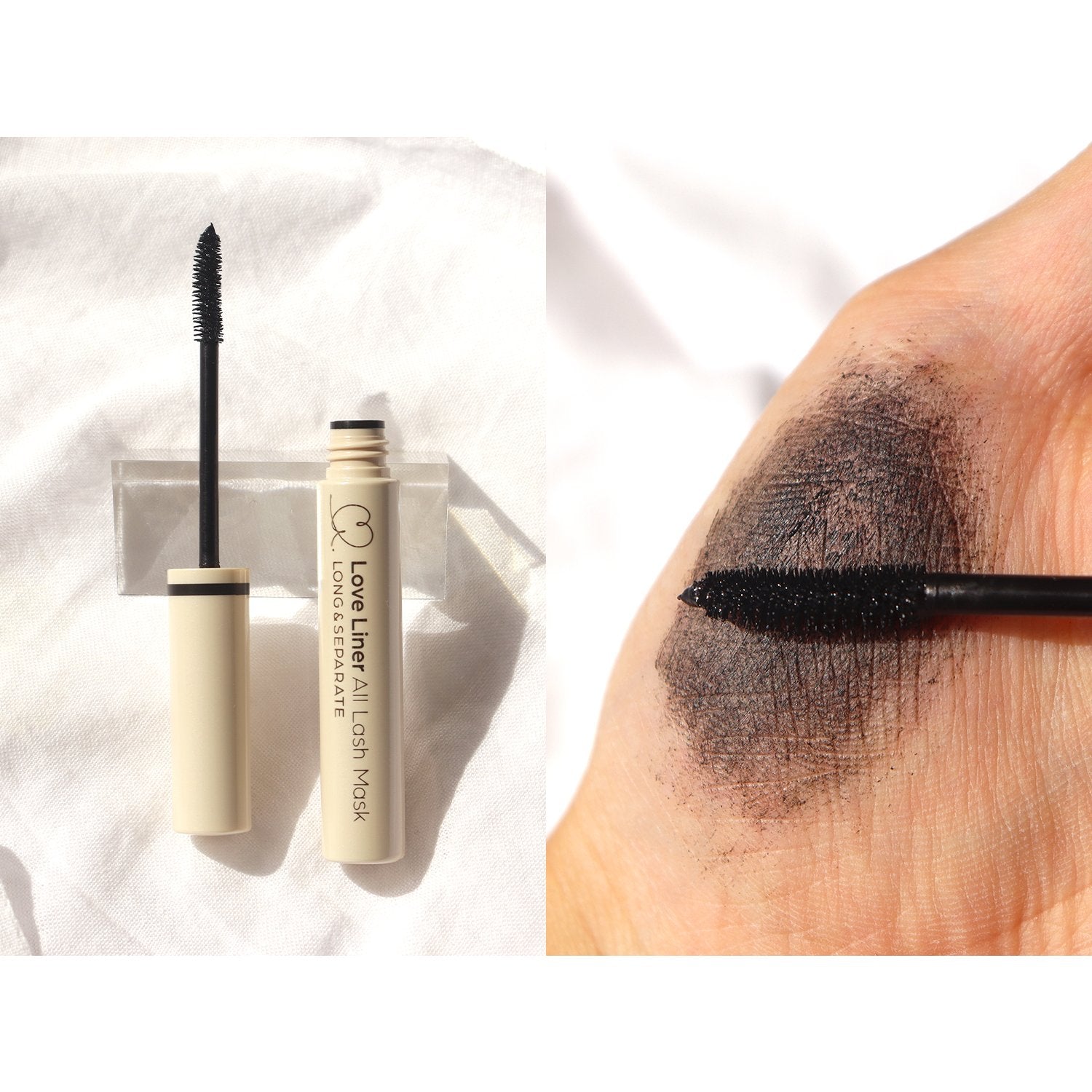 Love Liner All Lash Mask Long & Separating Deep Black Mascara - Volumizing Waterproof Mascara for Dramatic Lashes | Perfect for Day to Night Makeup & Special Occasions