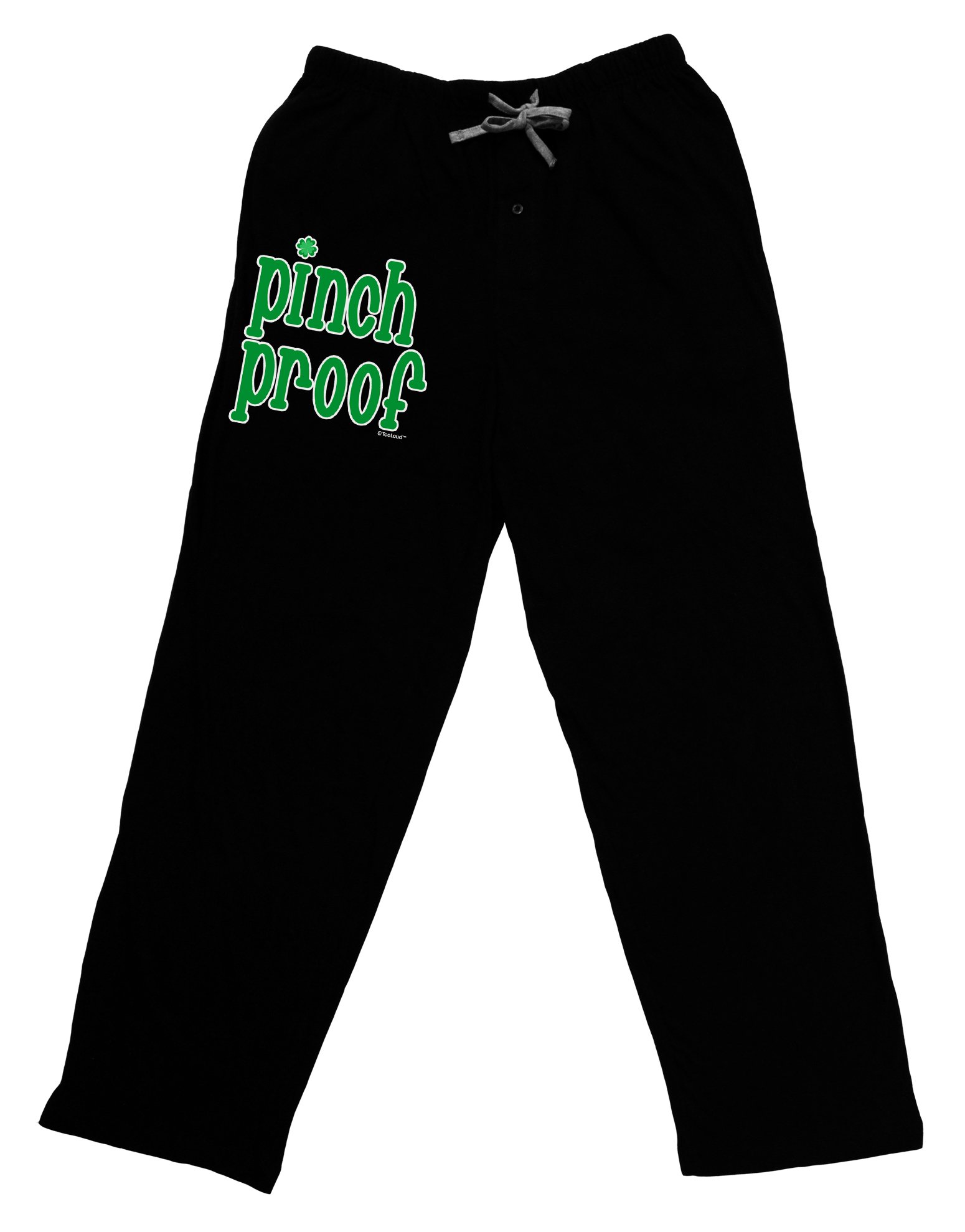 TOOLOUD Pinch Proof St. Patrick's Day Lounge Pants for Adults - Soft Black Casual Pajama Bottoms - Perfect for Holiday Parties, Sleepwear & Relaxing at Home