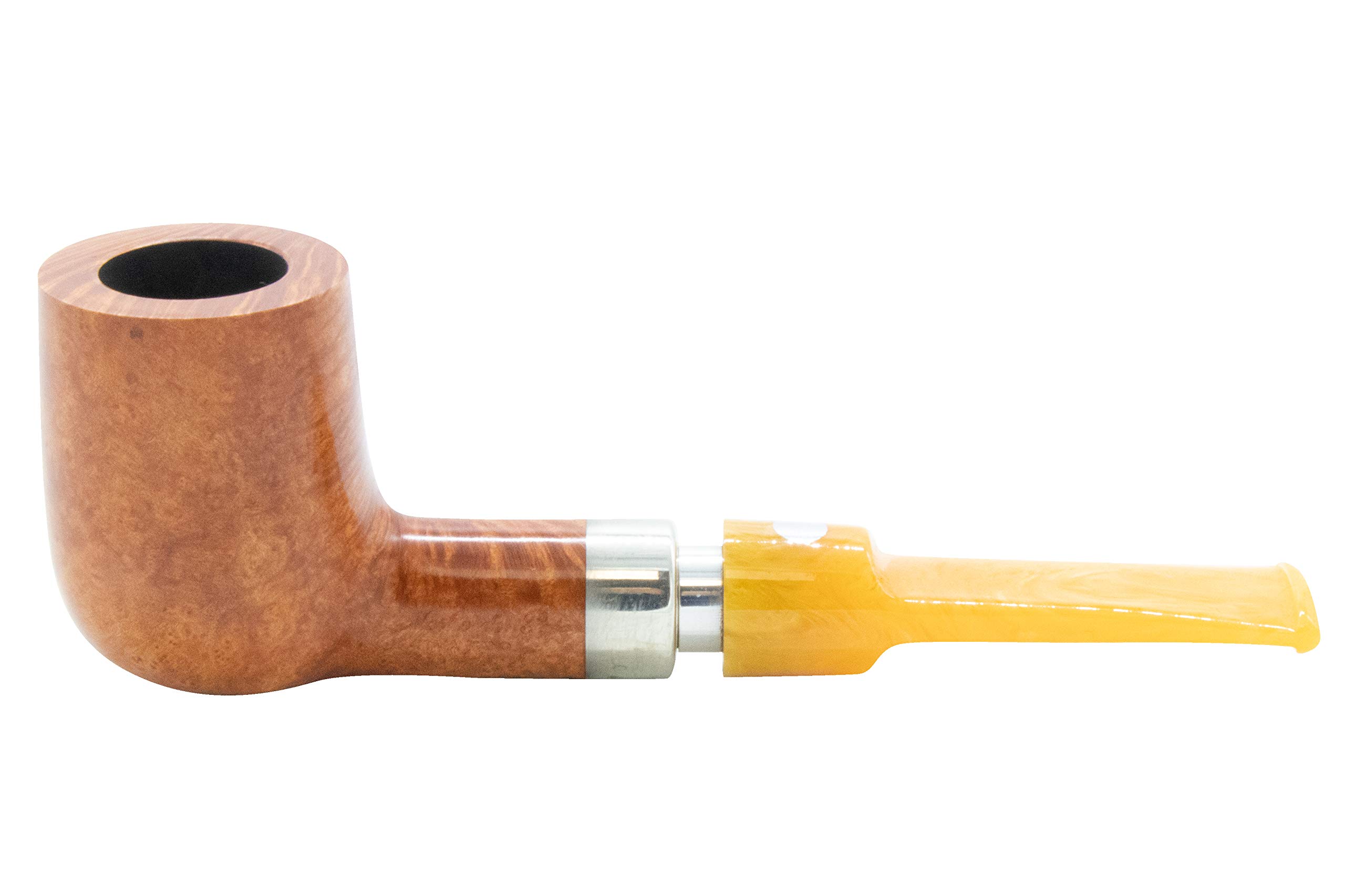 Mastro De Paja Ciocco Natural 6 Tobacco Pipe - Handcrafted Italian Briar Wood Smoking Pipe for Men | Perfect for Relaxation, Gifts & Collectors