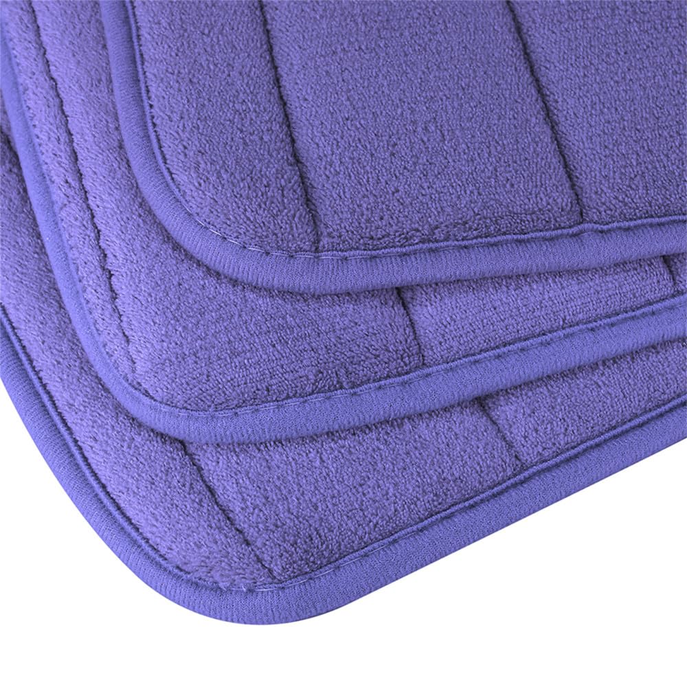 Premium Memory Foam Bath Mat - Ultra Soft Non-Slip Toilet & Shower Mat - 50x60cm U-Shaped Bathroom Floor Rug (Black) - Perfect for Bathroom Safety & Comfort, Ideal for Elderly & Kids