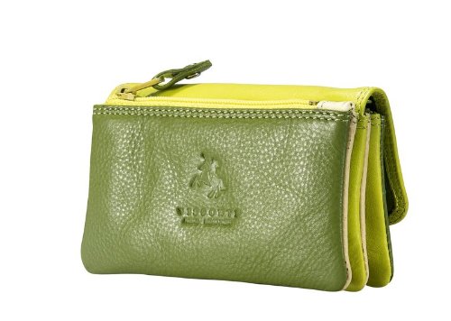RB 99 Multi-Colored Women's Soft Luxury Leather Coin Purse Wallet - Green | Compact & Stylish Wallet for Everyday Use, Travel, and Gift Giving