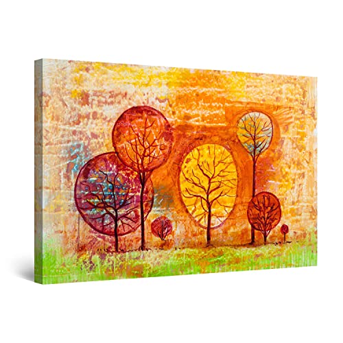 Orange Green Trees