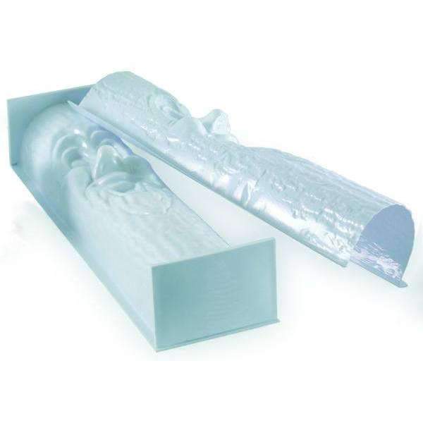 Long Bark Log Shape Plastic Mold for DIY Crafts, Garden Decor, and Home Improvement Projects - Perfect for Concrete Casting, Resin Art, and Outdoor Landscaping