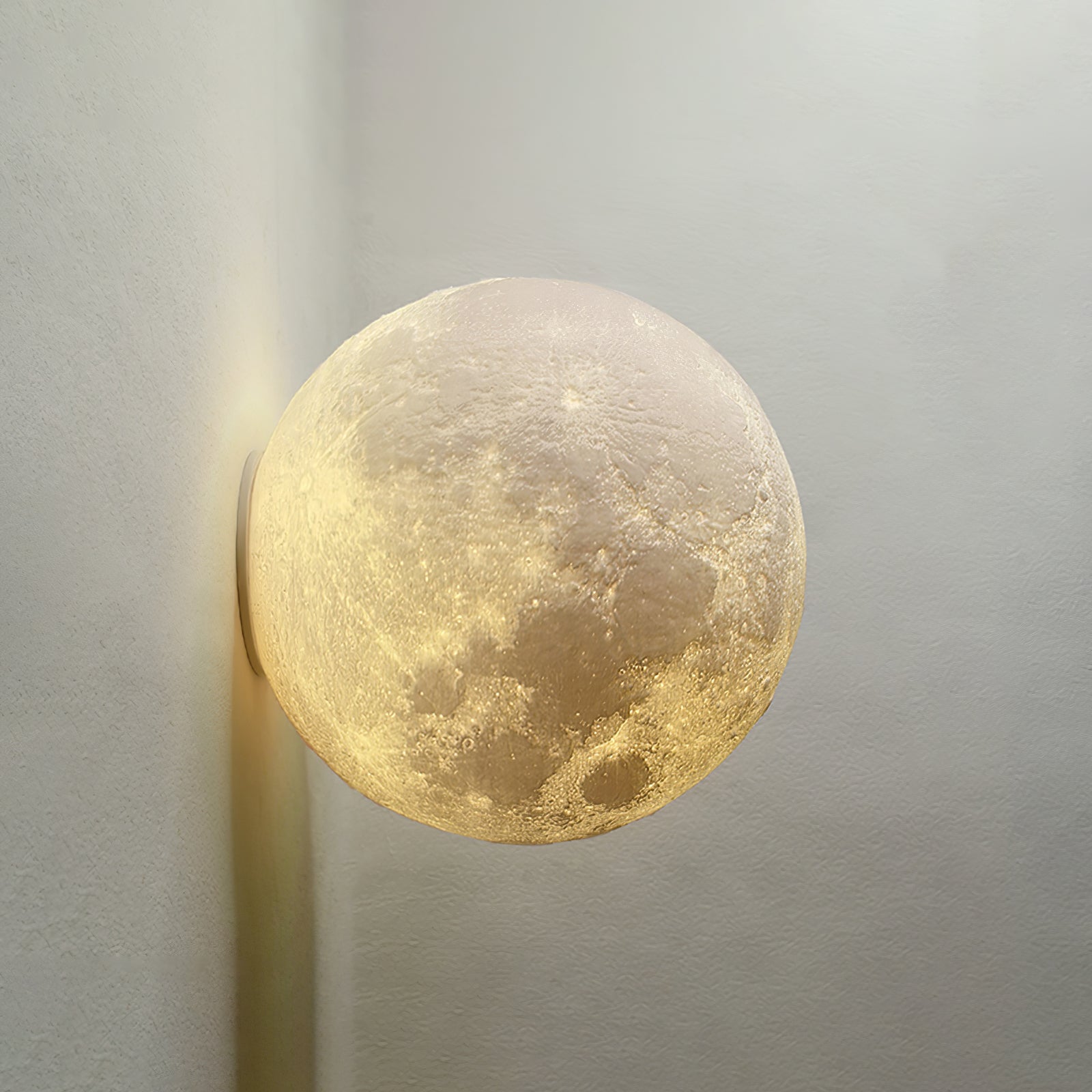 3D Moon Wall Lamp for Bedroom - LED Night Light with Remote Control, Perfect for Kids Room, Nursery, and Home Decor