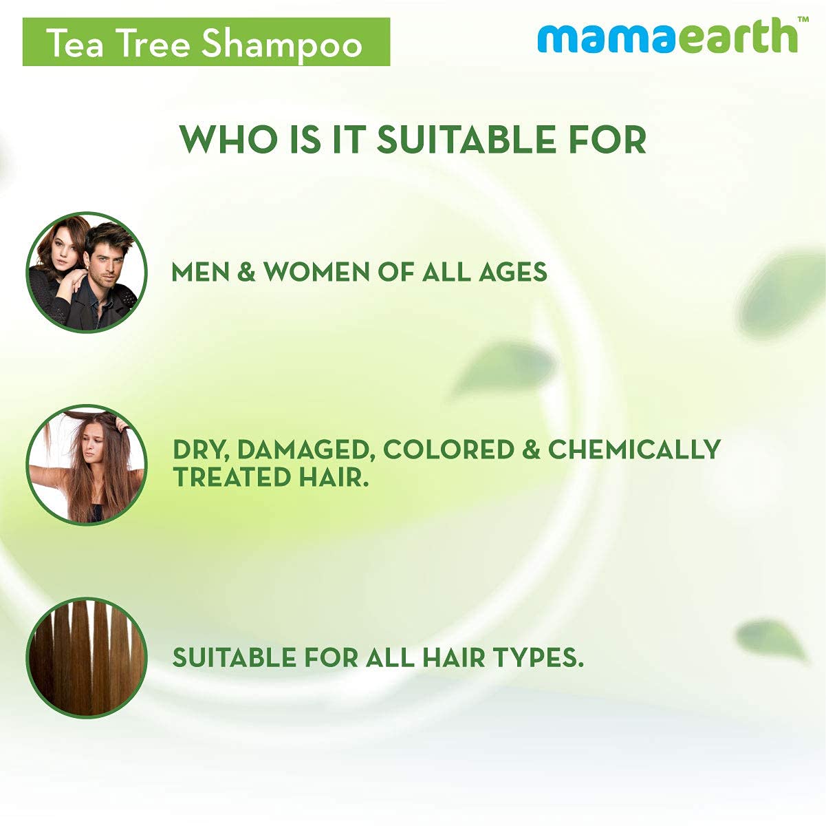 Mamaearth Tea Tree Anti Dandruff Shampoo with Tea Tree & Ginger Oil - 250ml | Soothes Scalp & Controls Flakes for Healthy Hair | Perfect for Daily Use & Sensitive Scalp Care