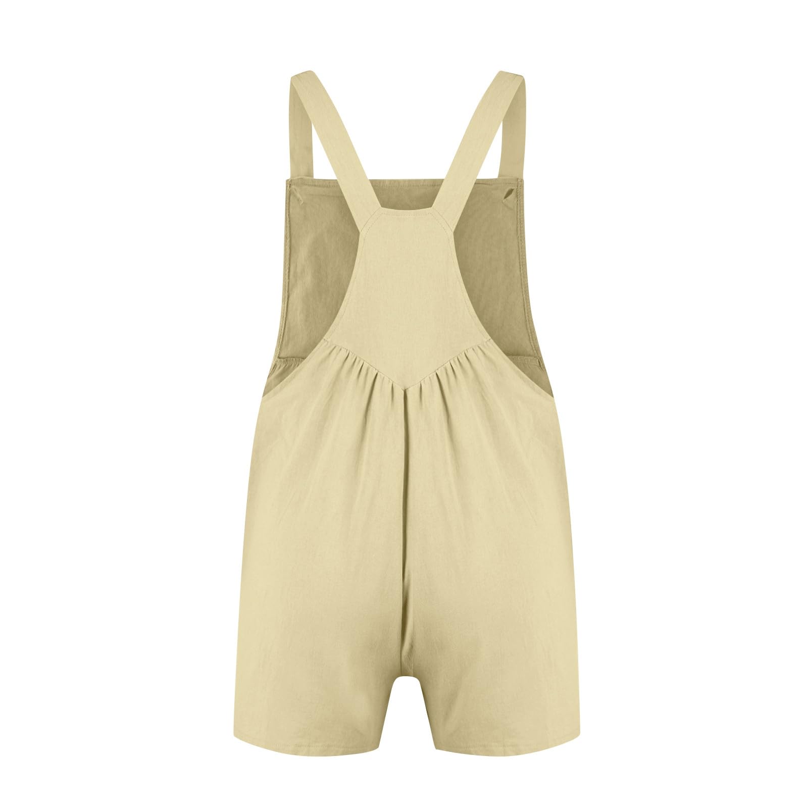 Women's Loose Fit Lounge Jumpsuit - Square Neck Button Up Romper for Yoga, Gym & Summer Casual Wear | Breathable Comfort Outfit for Home, Workout & Everyday Use