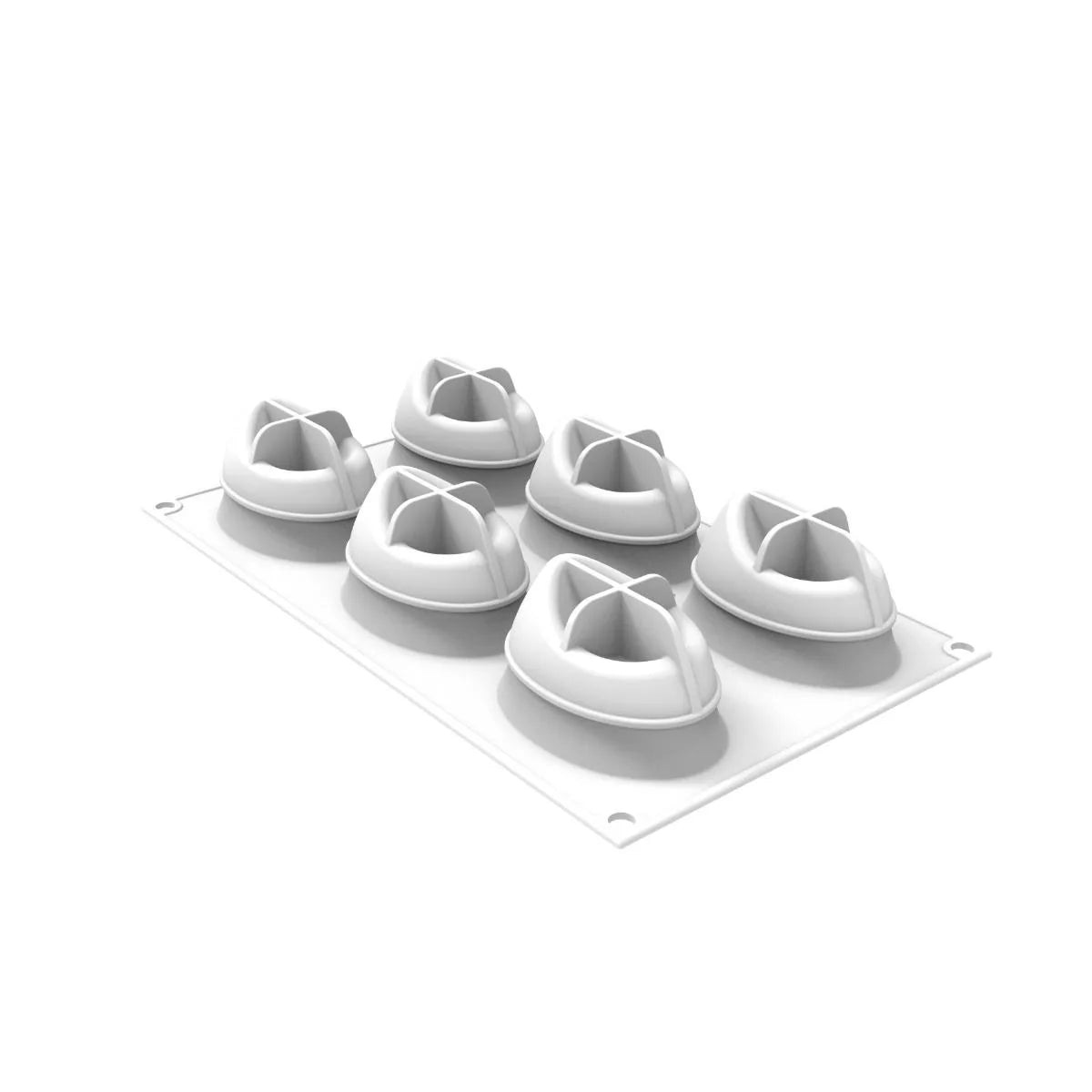 Silikomart Nebula 85 Silicone Mold - 6 Cavity Baking Form for Cakes, Cupcakes & Desserts | Perfect for Birthday Parties, Weddings & Home Baking