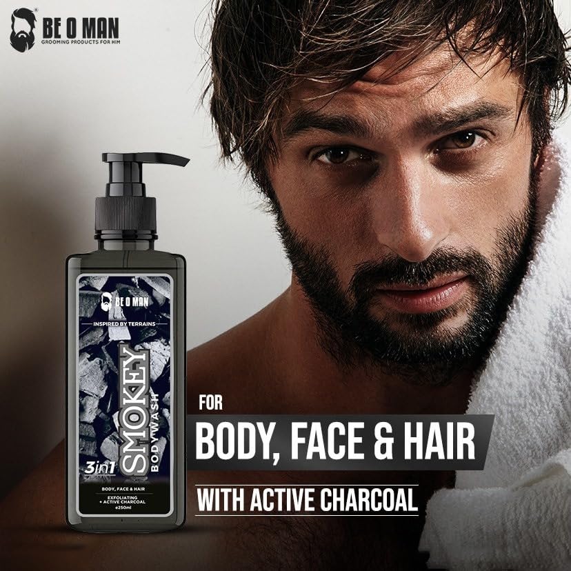 Activated Charcoal Body Wash - Deep Cleansing Shower Gel for Men & Women, Face & Hair Care, Detox & Purify Skin - Ideal for Gym, Post-Workout & Daily Shower Routine