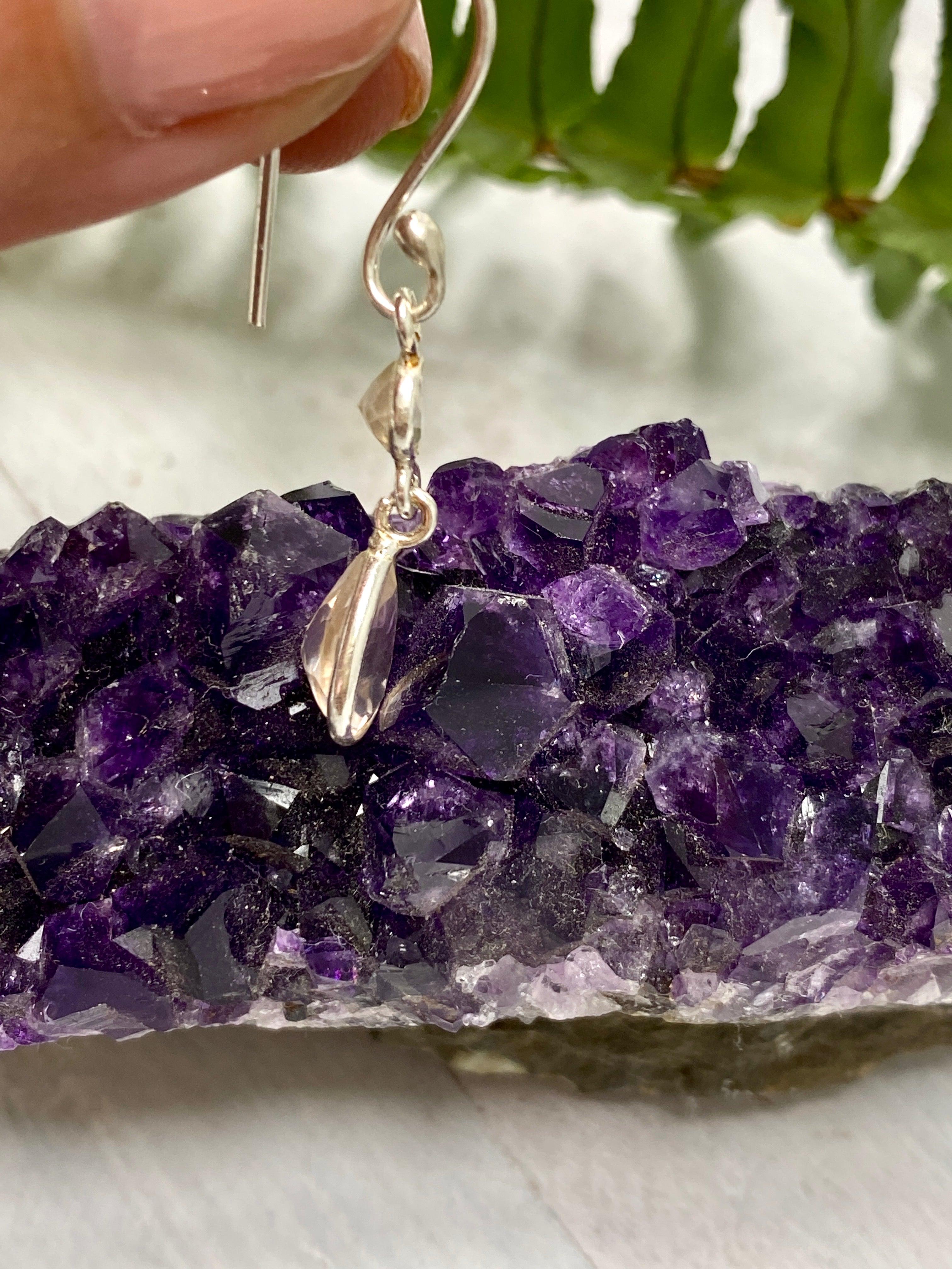 Rose Quartz Multi Stone Earrings KEGJ1168 - Elegant Healing Crystal Jewelry for Women, Perfect for Gifts, Meditation & Everyday Wear