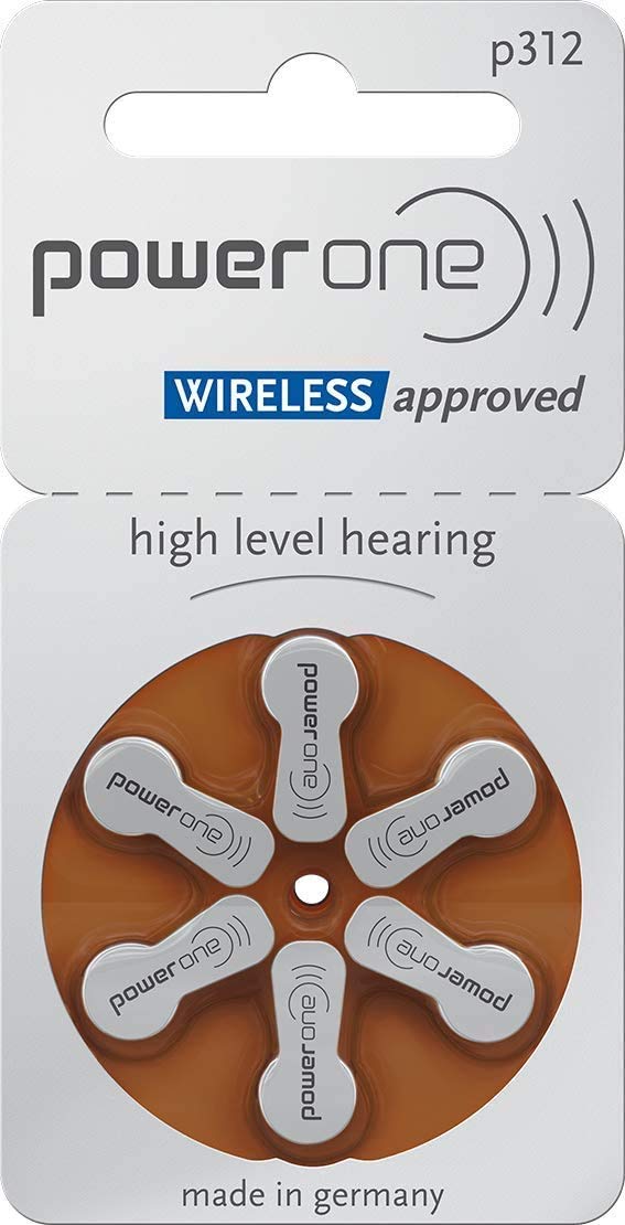 Powerone Hearing Aid Batteries Size 312 - 120 Pack | Long-Lasting Zinc Air Batteries for Hearing Devices | Perfect for Travel, Daily Use & Emergency Backup