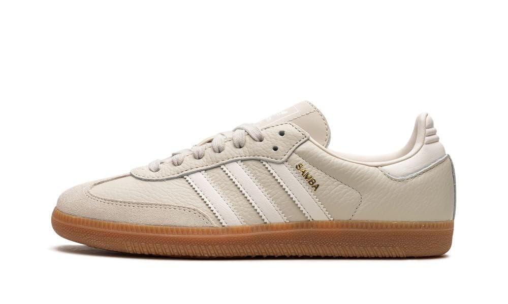Adidas Samba OG Women's Sneakers - Aluminum/Chalk White/Wonder Beige - Size 5.5 - Classic Comfort for Casual Wear, Street Style & Everyday Fashion