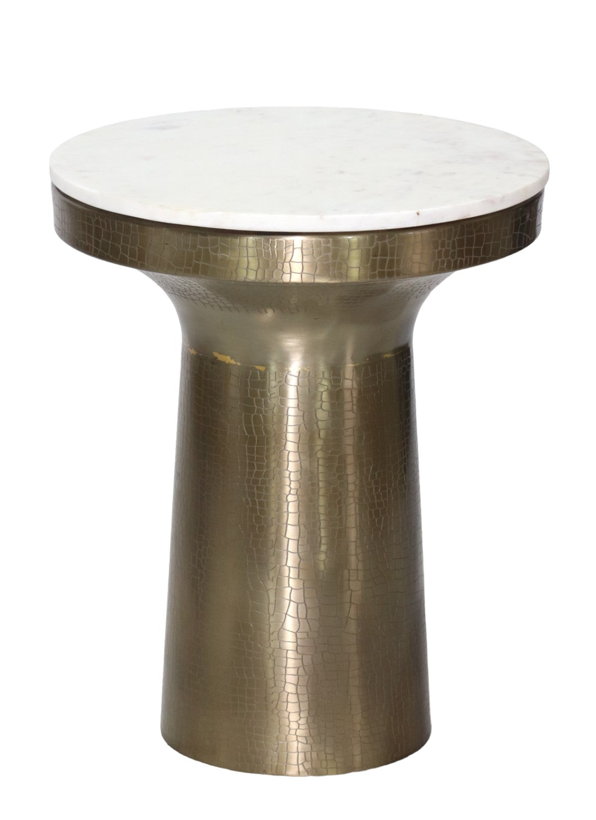 Elegant Gold Accent Table - Modern Side Table for Living Room, Bedroom & Entryway Decor
