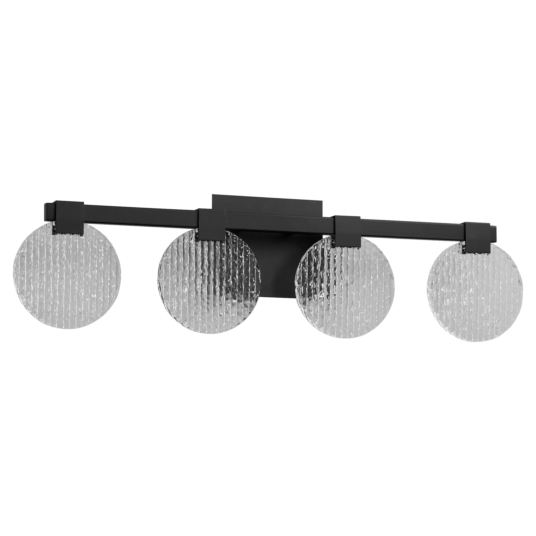 Oxygen Axiom 3 5053 15 Light Fixture - Modern Black Bathroom Vanity Lighting for Mirror, Sink Area & Makeup Station | Dimmable LED Compatible, Water Resistant Design
