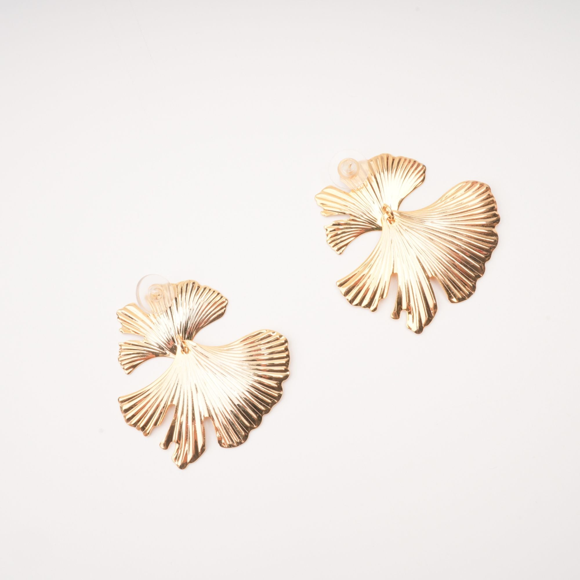 Adriana Gold Filled Ginkgo Leaf Earrings for Women - Elegant Dangle Drop Earrings for Everyday Wear, Gift Giving & Special Occasions