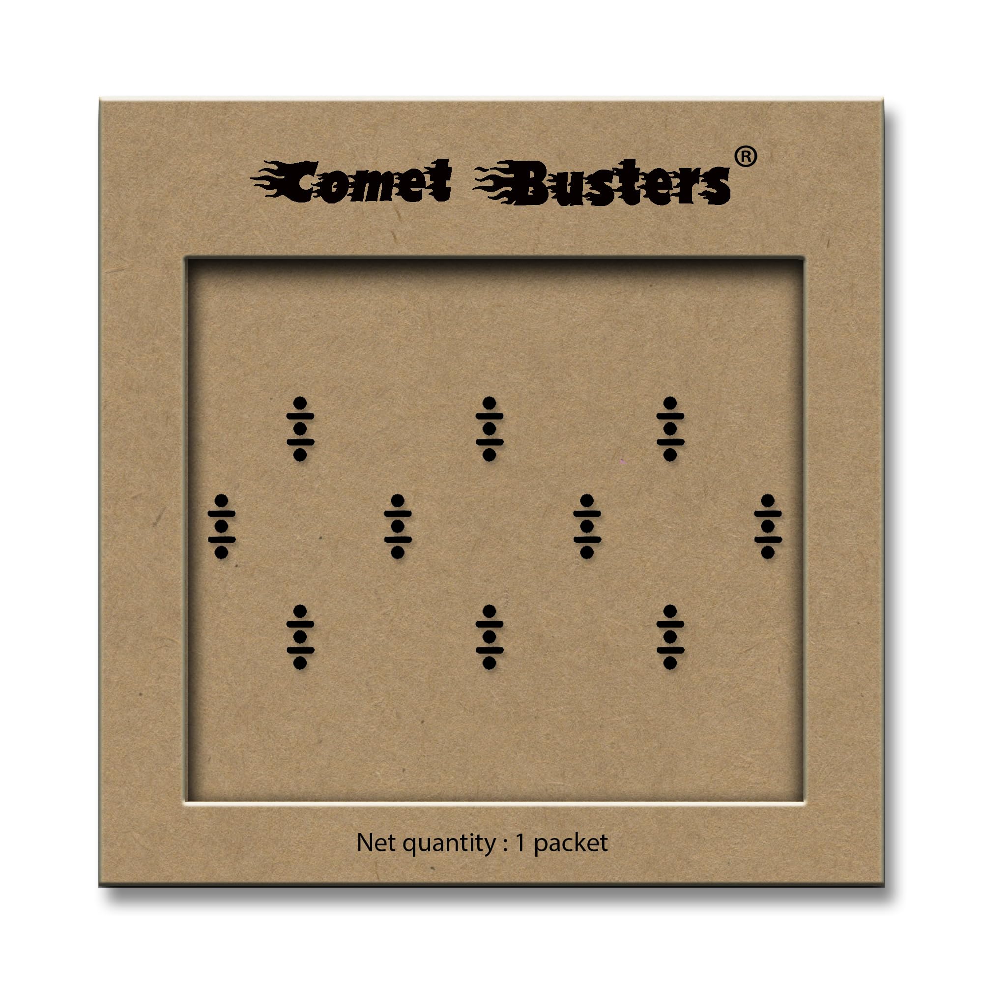 Comet Busters Black Traditional Bindi (BV360) - Authentic Indian Forehead Decoration for Weddings, Festivals & Cultural Events
