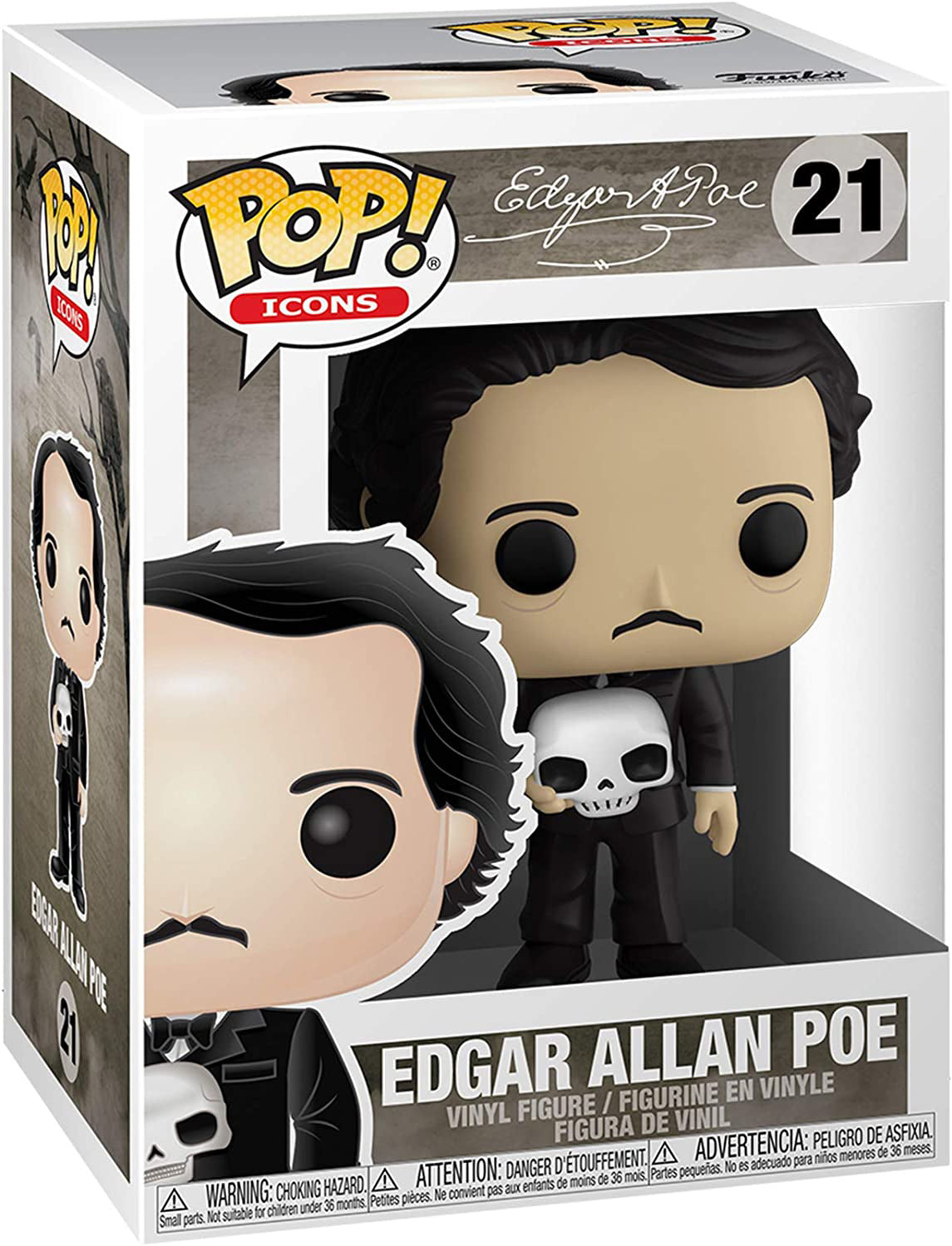 Funko Pop! Edgar Allan Poe Collectible Vinyl Figure - Perfect for Horror Fans, Book Lovers & Gothic Home Decor