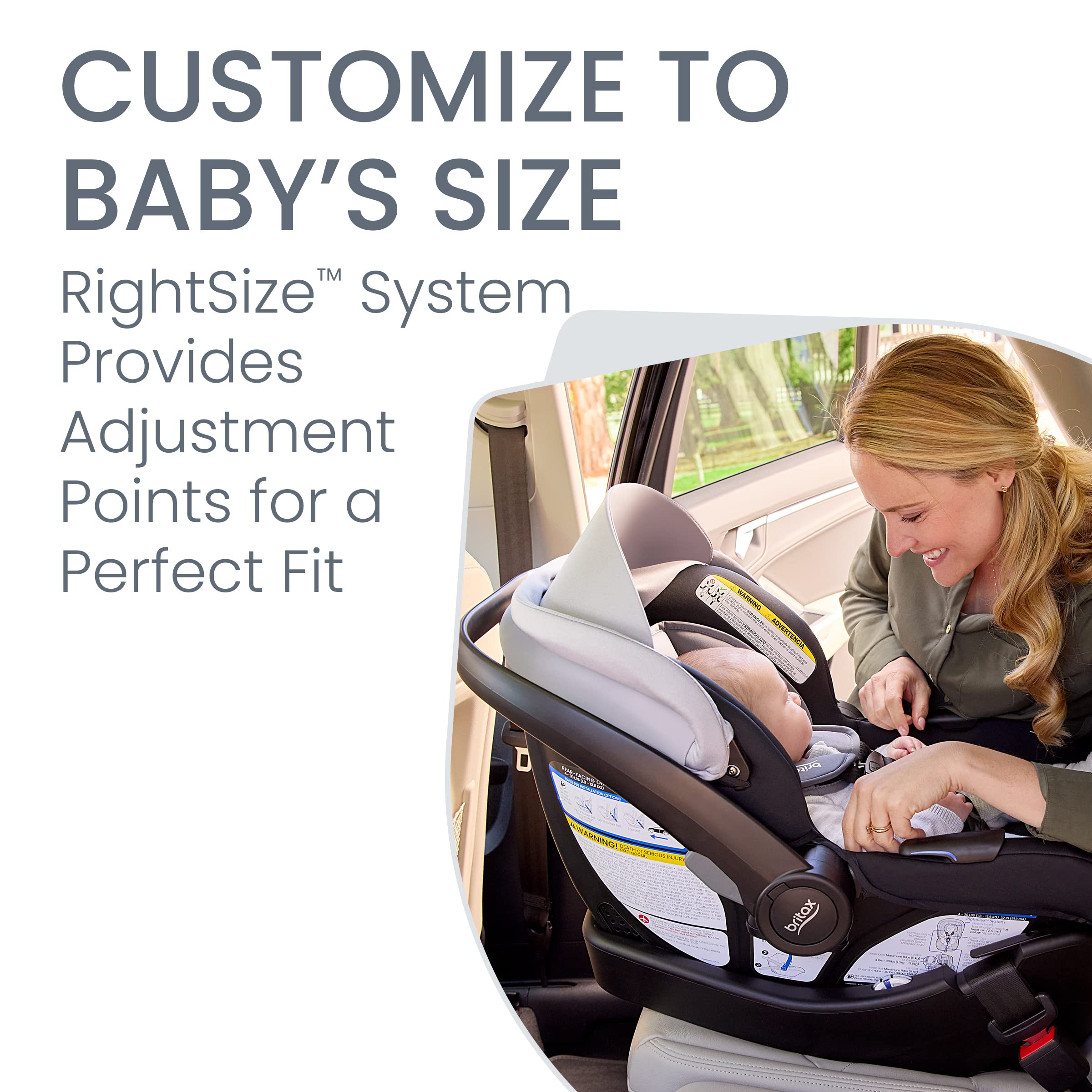 Britax Willow Brook S+ Baby Travel System - Infant Car Seat & Stroller Combo with Alpine Base | ClickTight Technology | SafeWash Insert & Cover | Glacier Onyx | Perfect for Newborns, Shopping & Travel